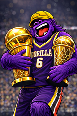 Rainbow Gorilla Championship Legacy T-Shirt – Double Trophy Tribute | Streetwear Graphic Tee