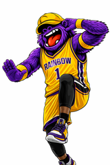 Rainbow Gorilla Iconic Step Over T-Shirt – Basketball Legend Tribute Streetwear