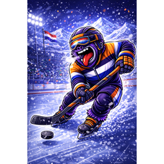 Rainbow Gorilla Winter Games Hoodie Kinderen - Ijshockey 2 NL Edition