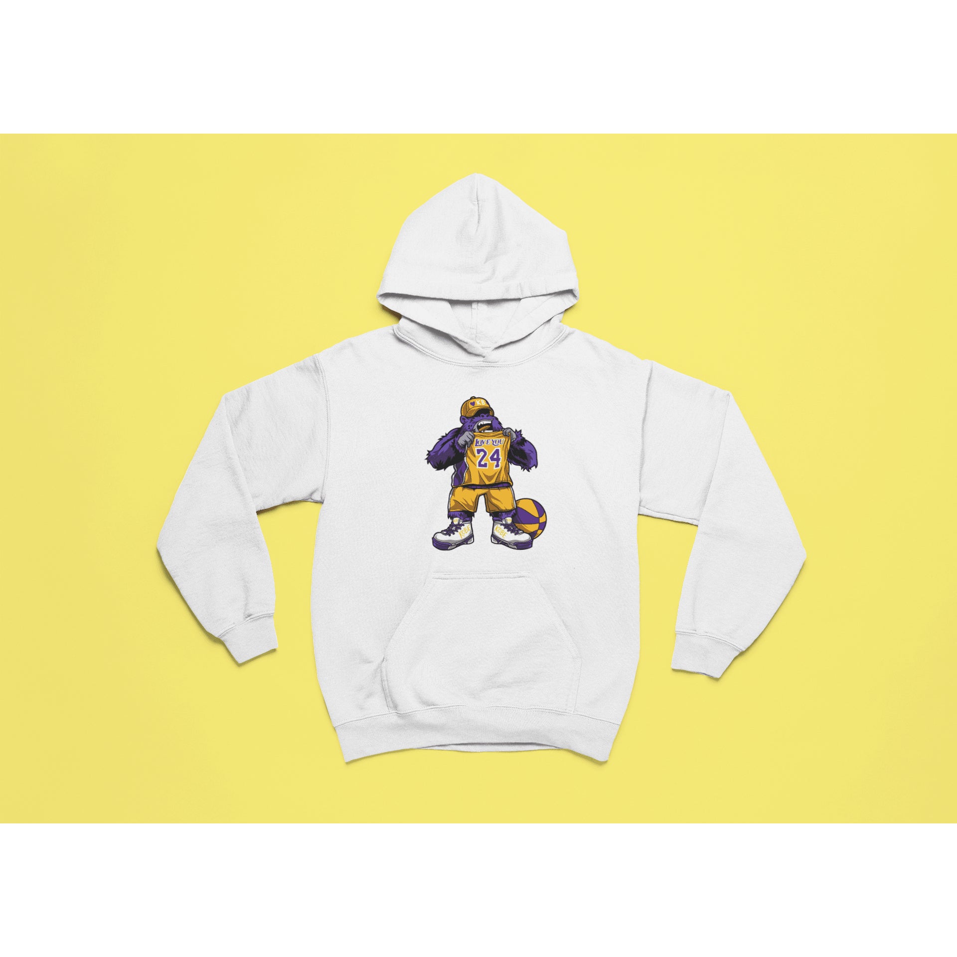 "Rainbow Gorilla 'Love You 24' Hoody Kids - Rainbow Gorilla Store"