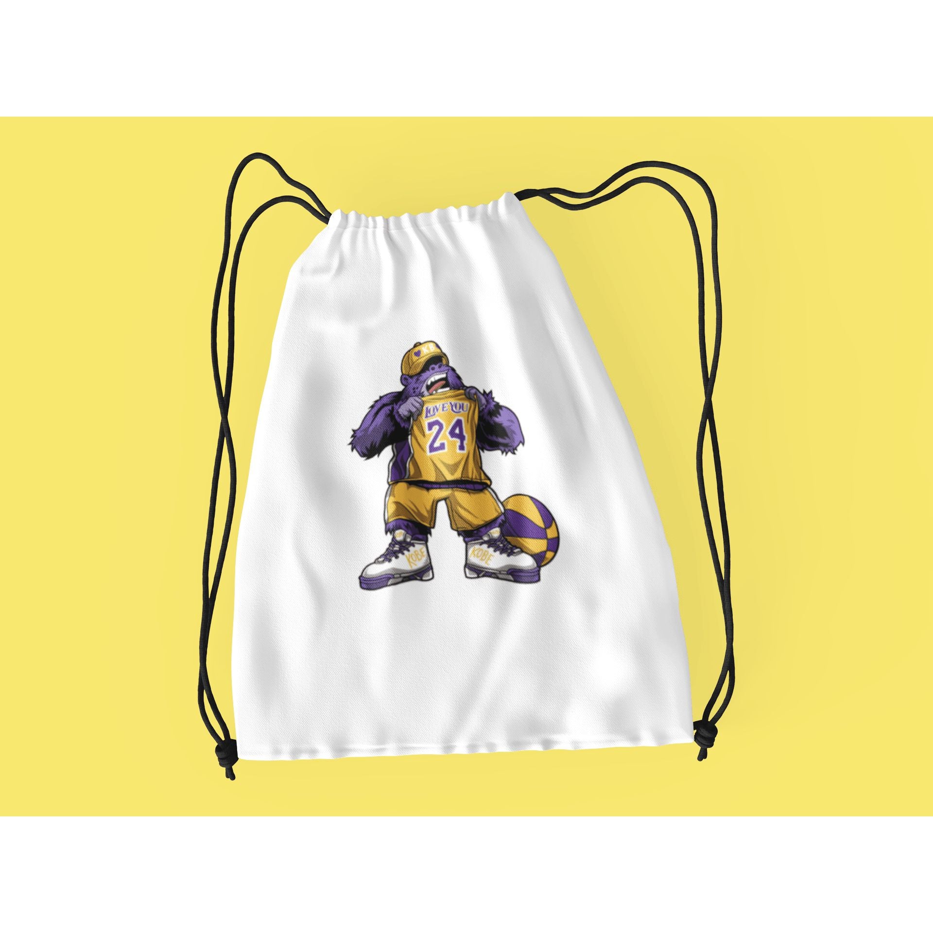 "Rainbow Gorilla ´Love You 24´ Rugzak met koord - Rainbow Gorilla Store"
