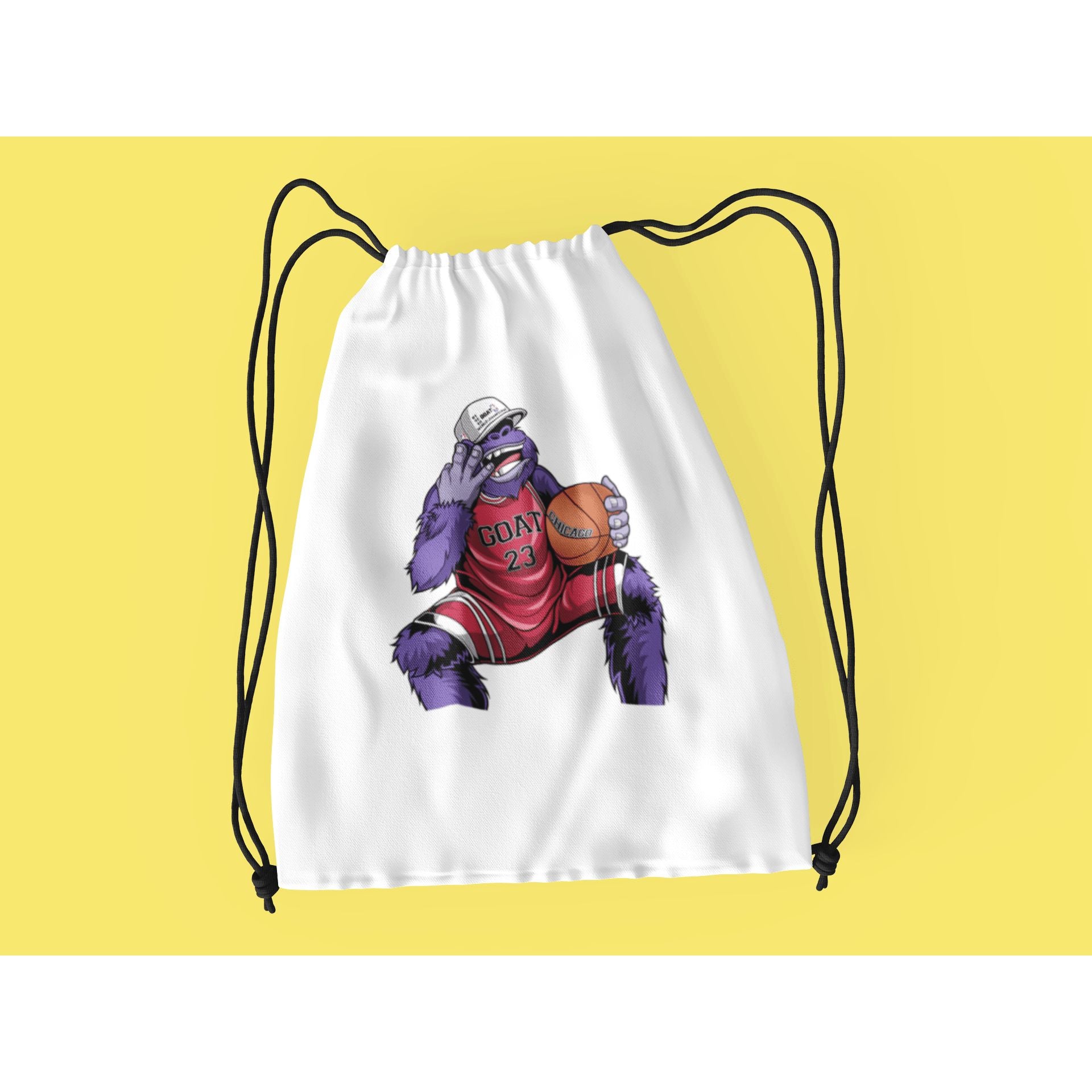 "Rainbow Gorilla ´The GOAT´ Rugzak met koord - Rainbow Gorilla Store"