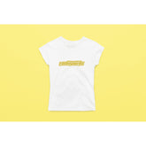 "Rainbow Gorilla ´RG Tekst Goud´ Dames T-shirt - Rainbow Gorilla Store"