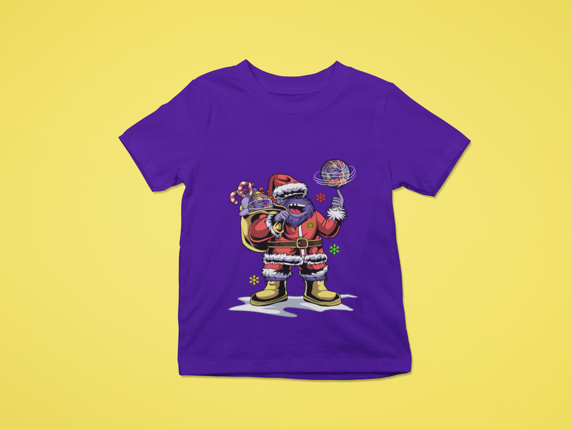 Rainbow Gorilla ´Kerst´ T-shirt Kids