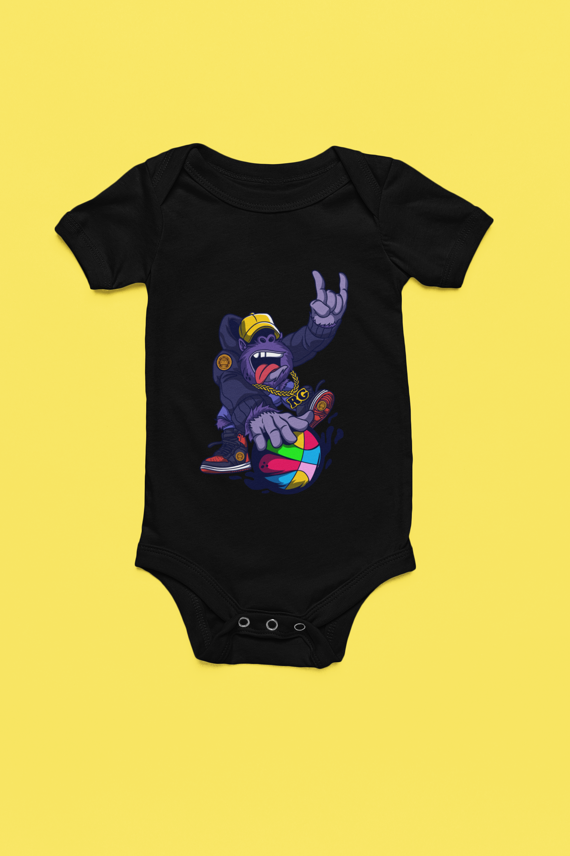 Rainbow Gorilla ´Baller´ Romper