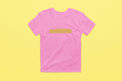 Rainbow Gorilla ´RG Tekst Goud´ Heren T-shirt - Rainbow Gorilla Store