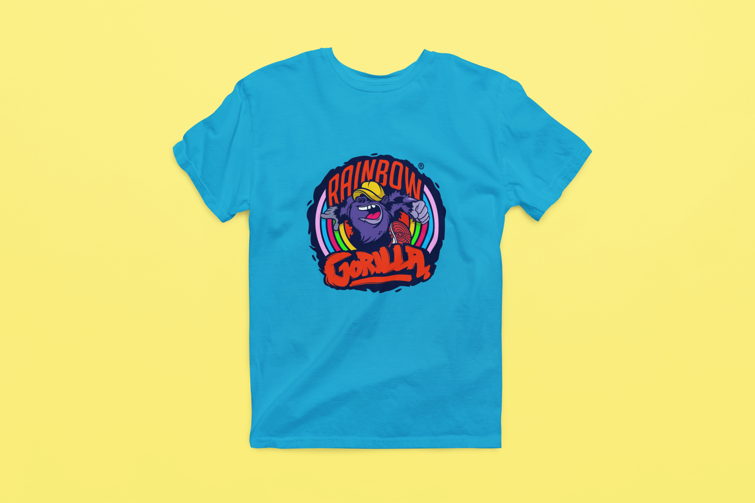 Rainbow Gorilla ´Orgineel Logo´ Heren T-shirt