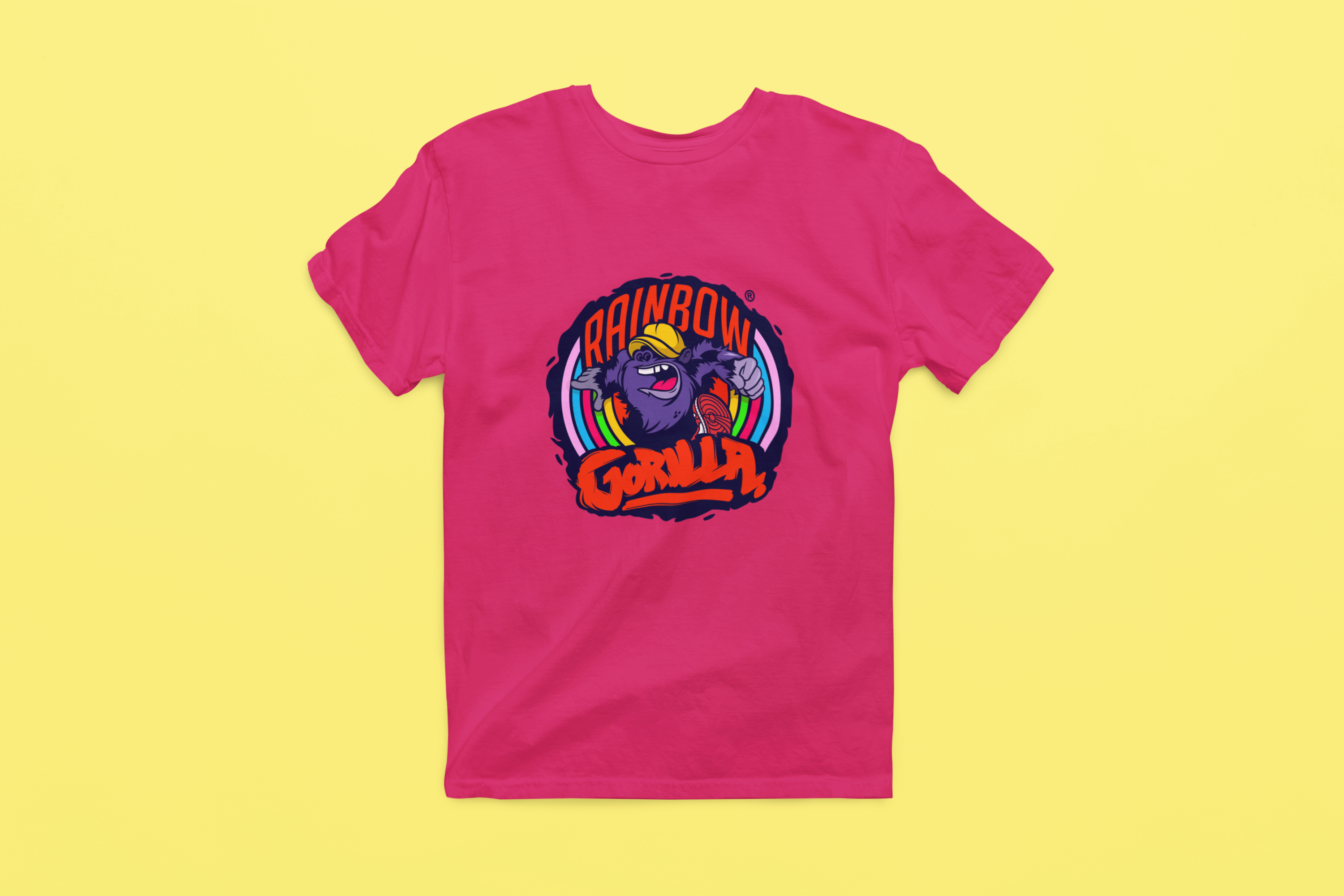 Rainbow Gorilla ´Orgineel Logo´ Heren T-shirt