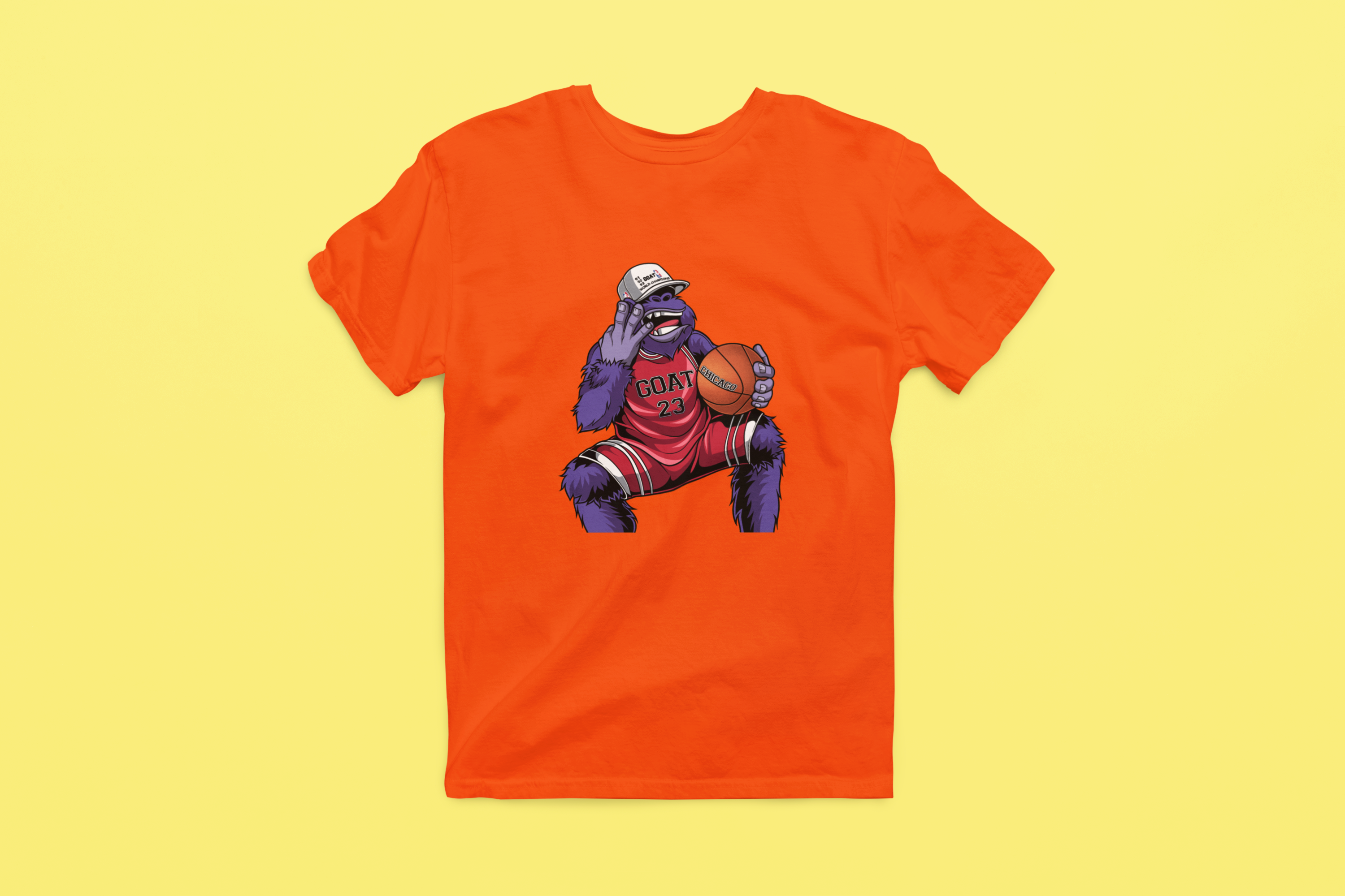 Rainbow Gorilla 'The GOAT' Heren T-shirt