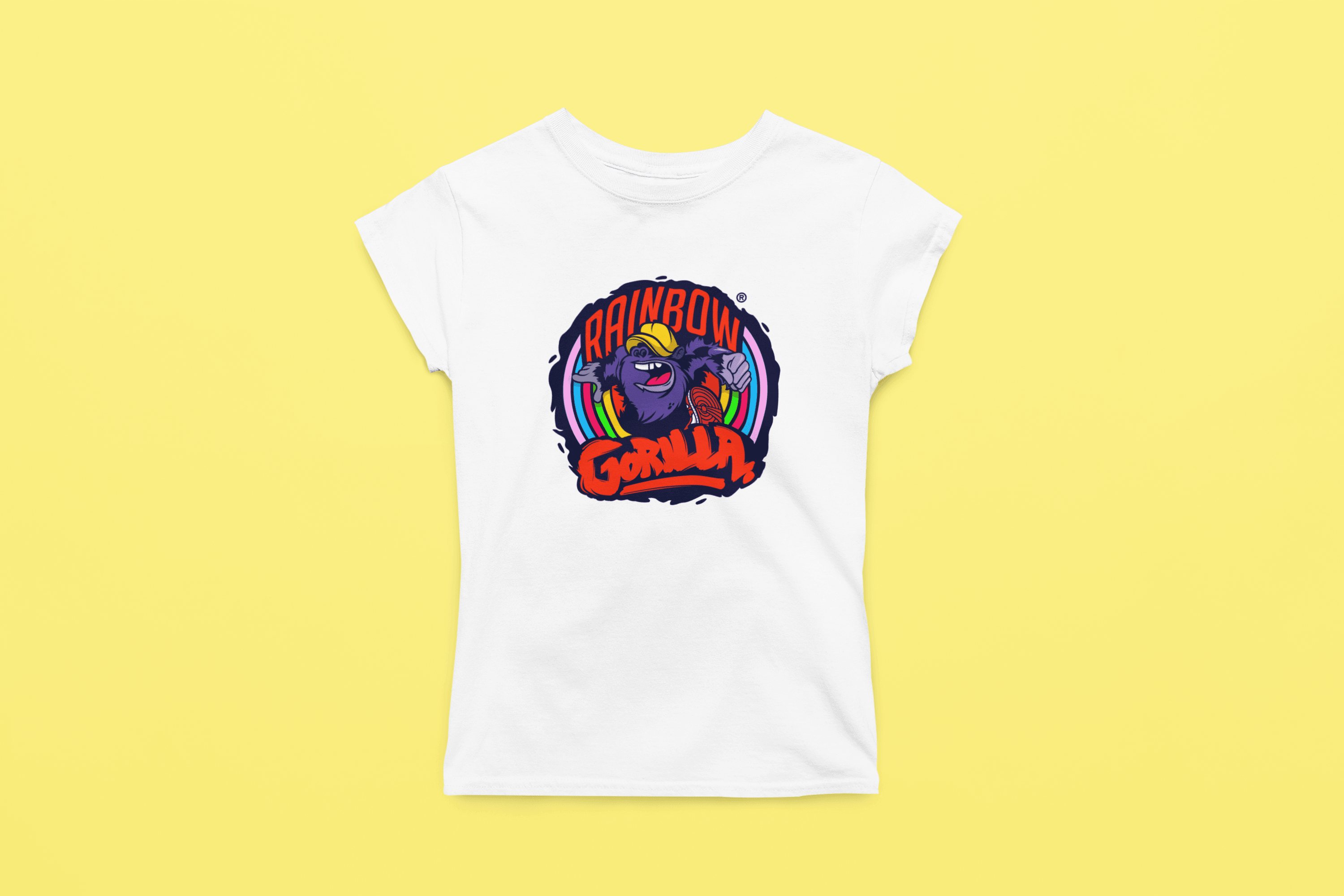 Rainbow Gorilla ´Orgineel Logo´ Dames T-shirt - Rainbow Gorilla Store