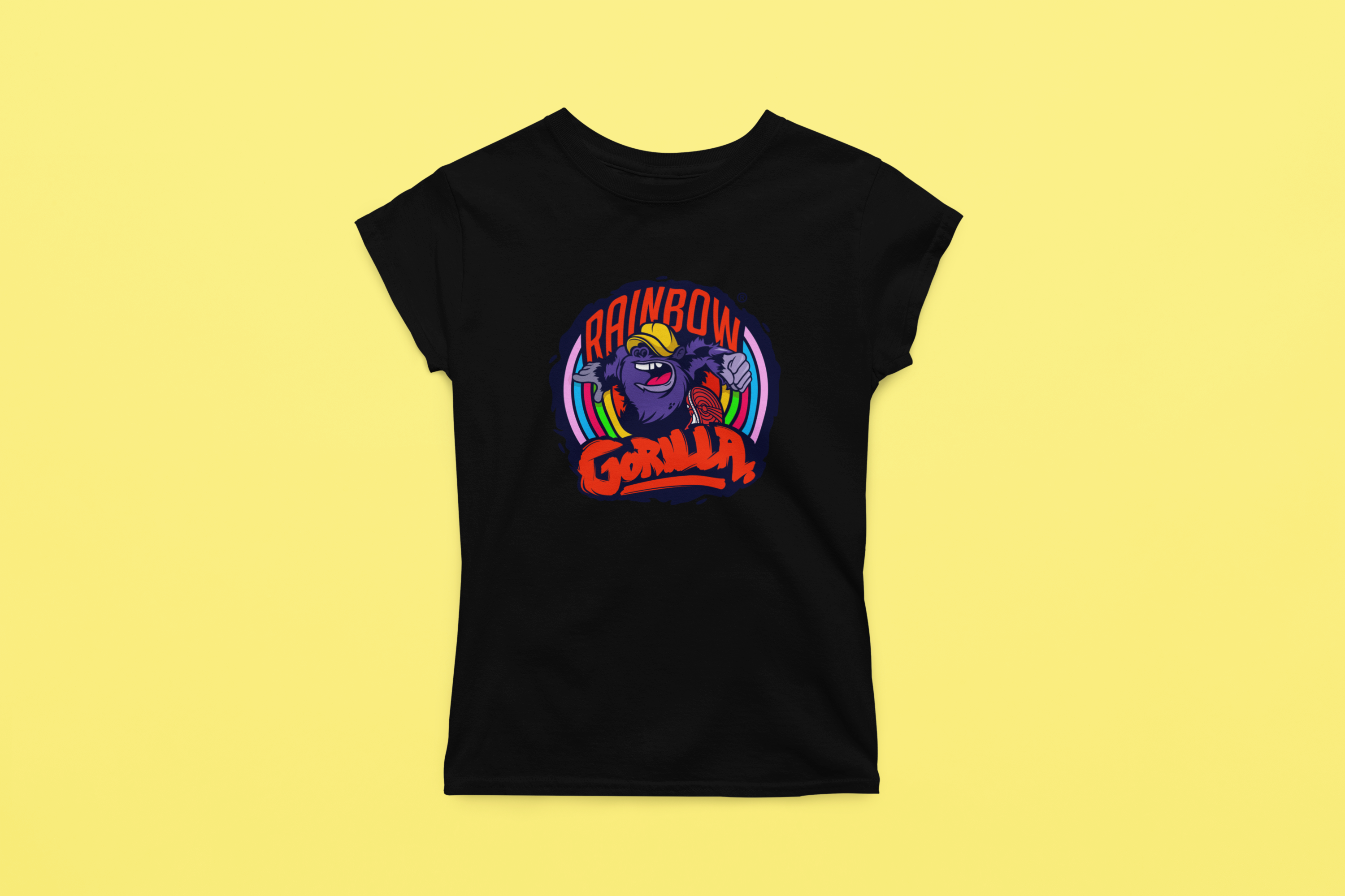 Rainbow Gorilla ´Orgineel Logo´ Dames T-shirt