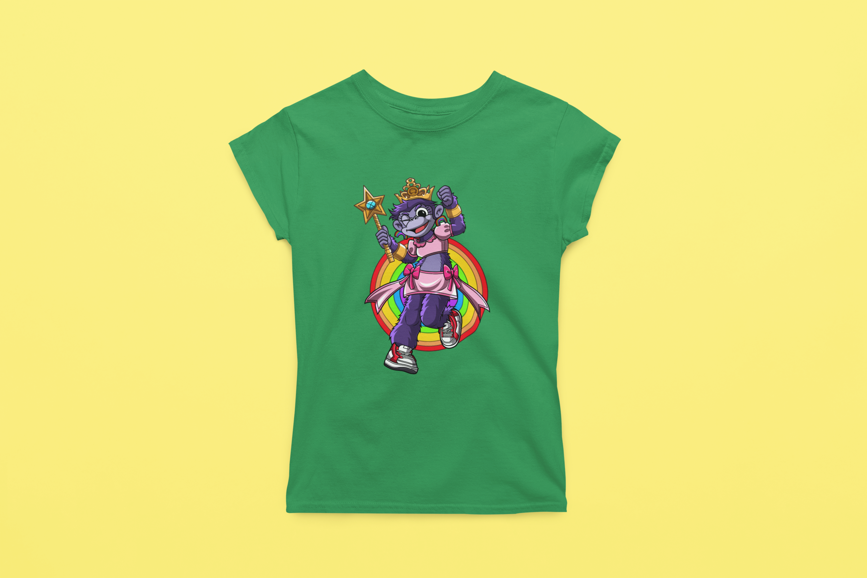 Rainbow Gorilla ´Princess Hope´ Dames T-shirt