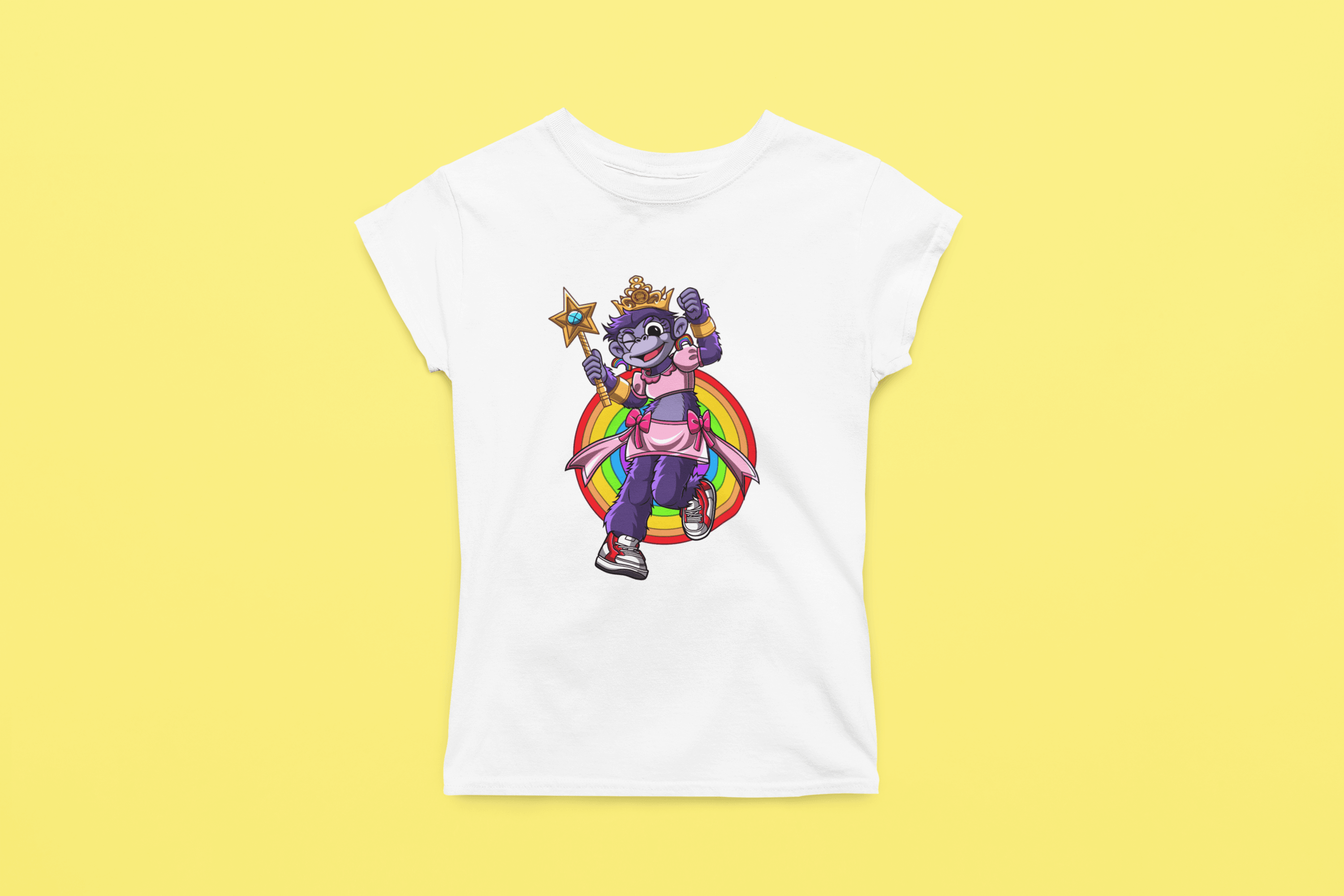 Rainbow Gorilla ´Princess Hope´ Dames T-shirt - Rainbow Gorilla Store