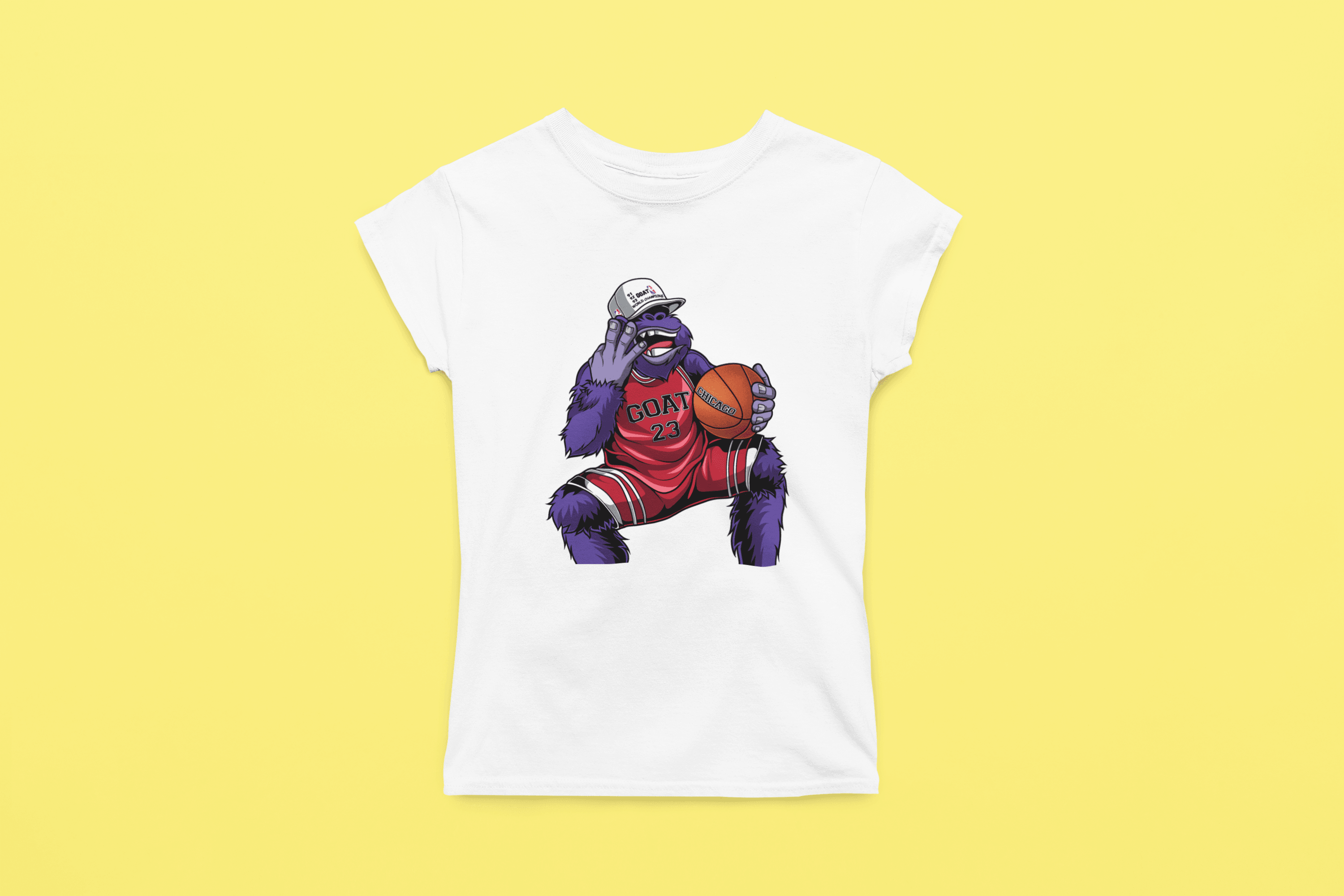 Rainbow Gorilla ´The GOAT´ Dames T-shirt - Rainbow Gorilla Store