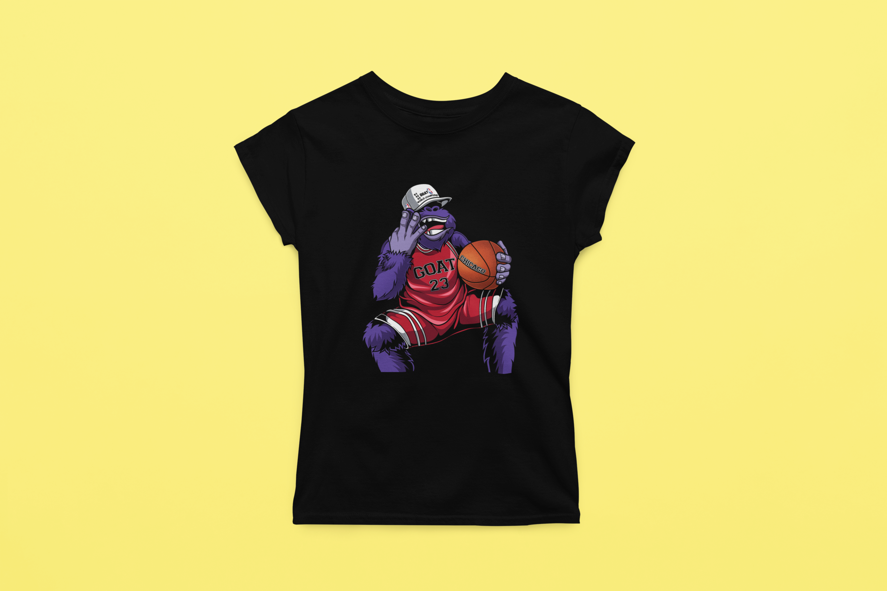 Rainbow Gorilla ´The GOAT´ Dames T-shirt