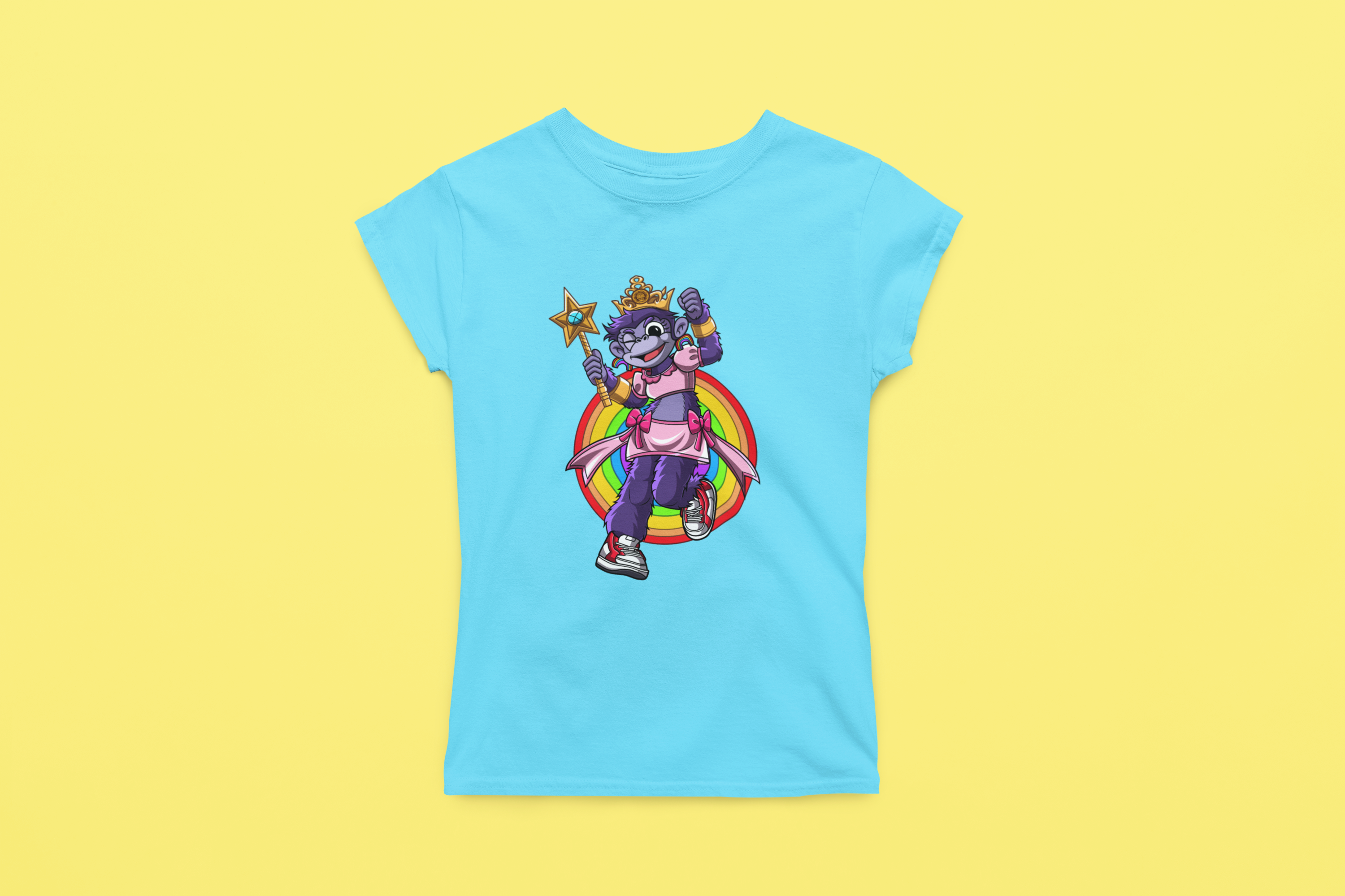 Rainbow Gorilla ´Princess Hope´ Dames T-shirt
