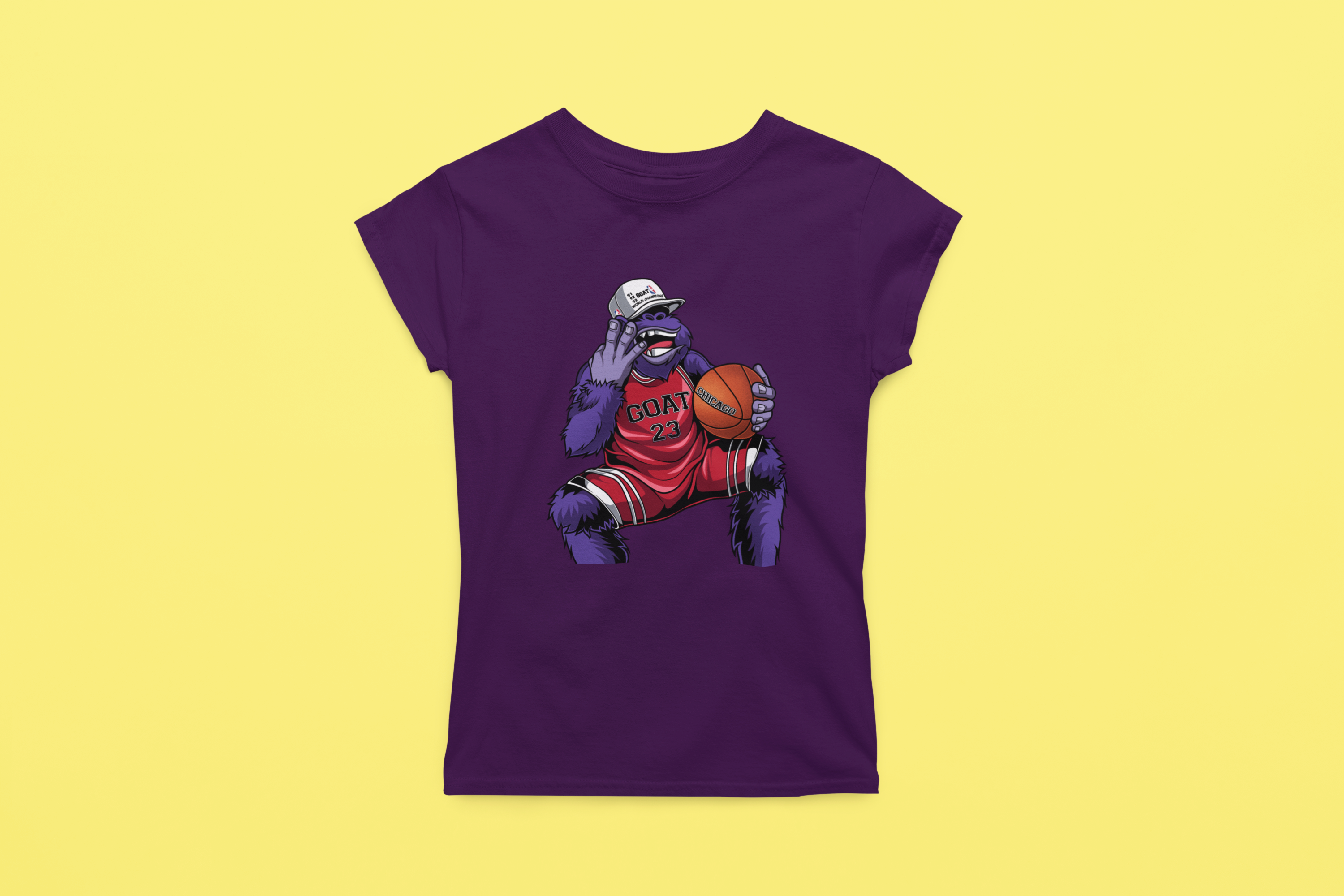 Rainbow Gorilla ´The GOAT´ Dames T-shirt