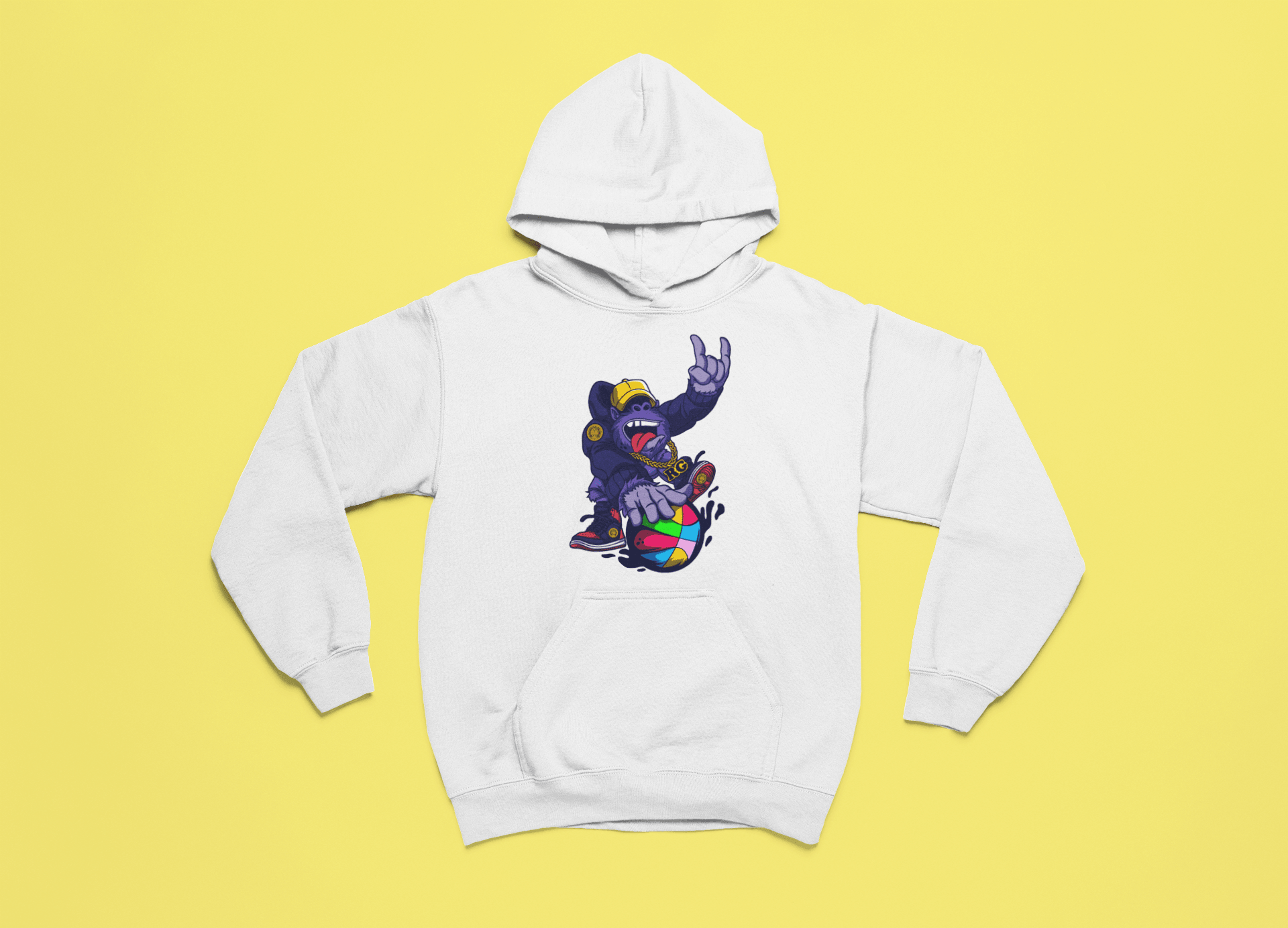 Rainbow Gorilla ´Baller´ Hoody - Rainbow Gorilla Store