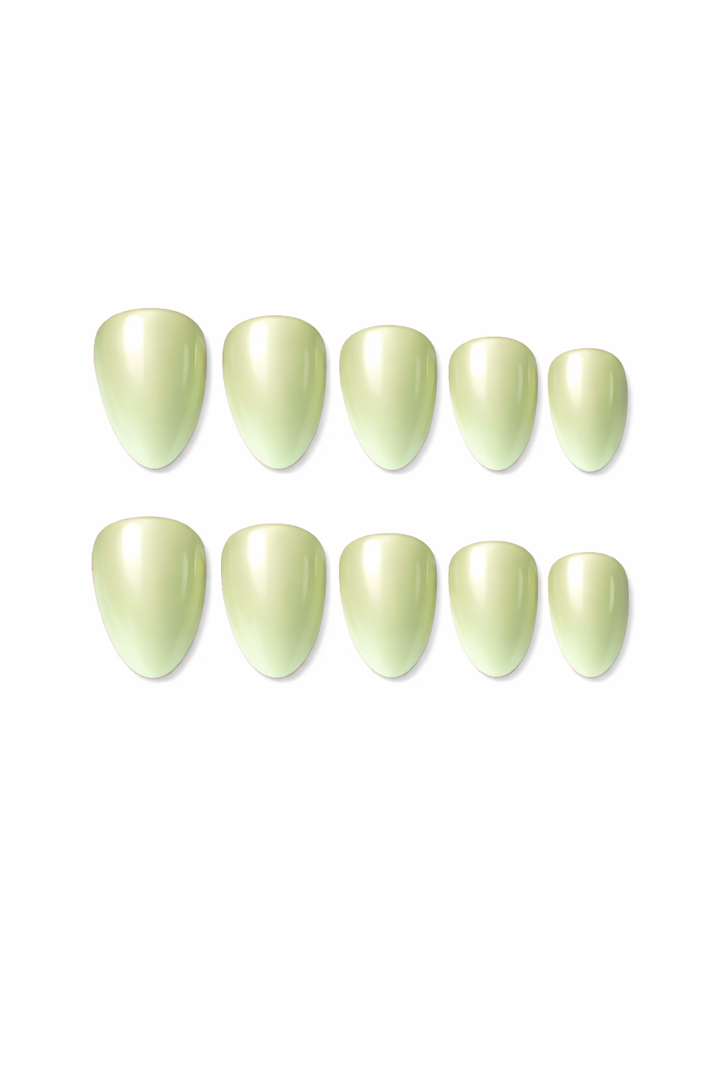 Pistachio Glow - Press on nagels