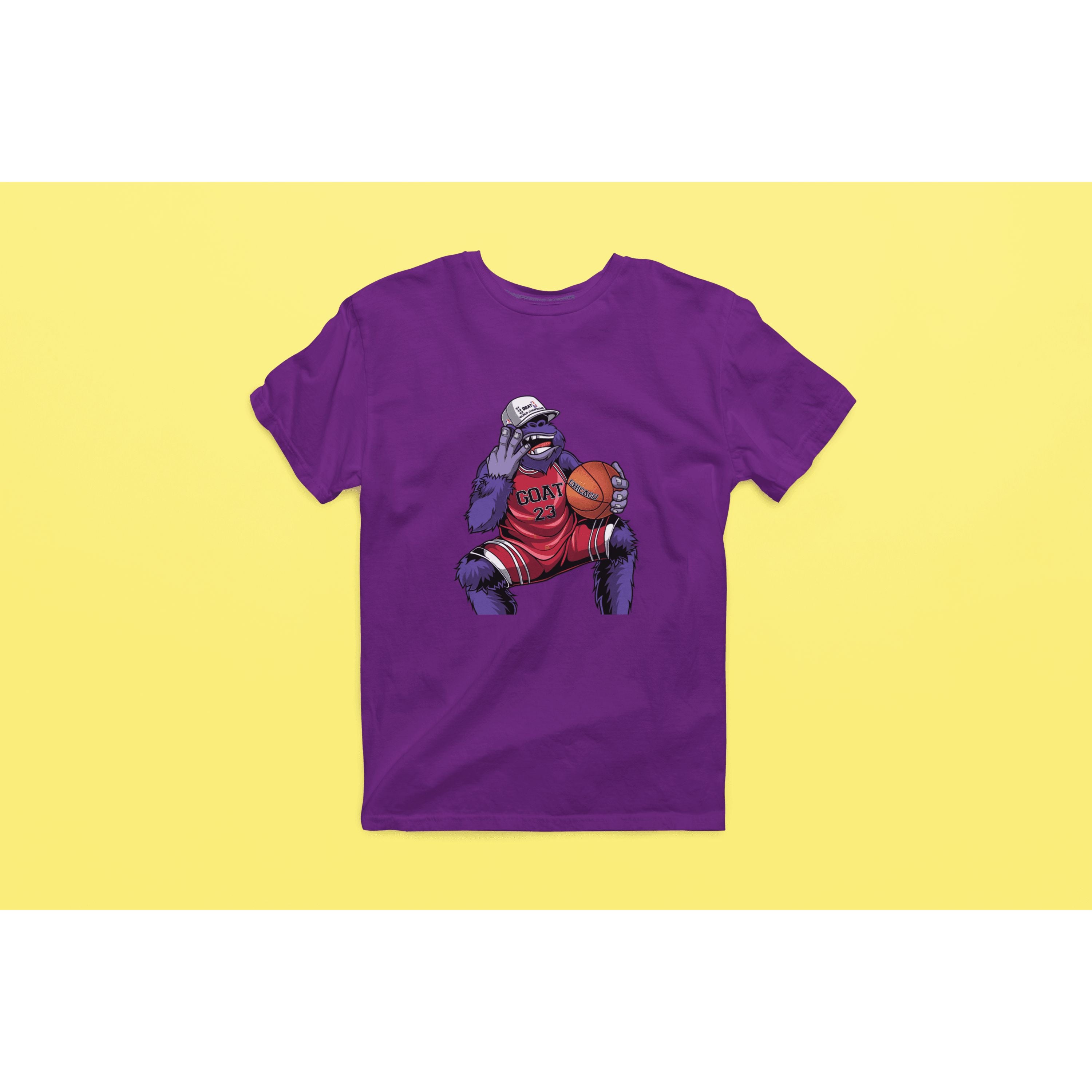"Rainbow Gorilla 'The GOAT' Heren T-shirt - Rainbow Gorilla Store"
