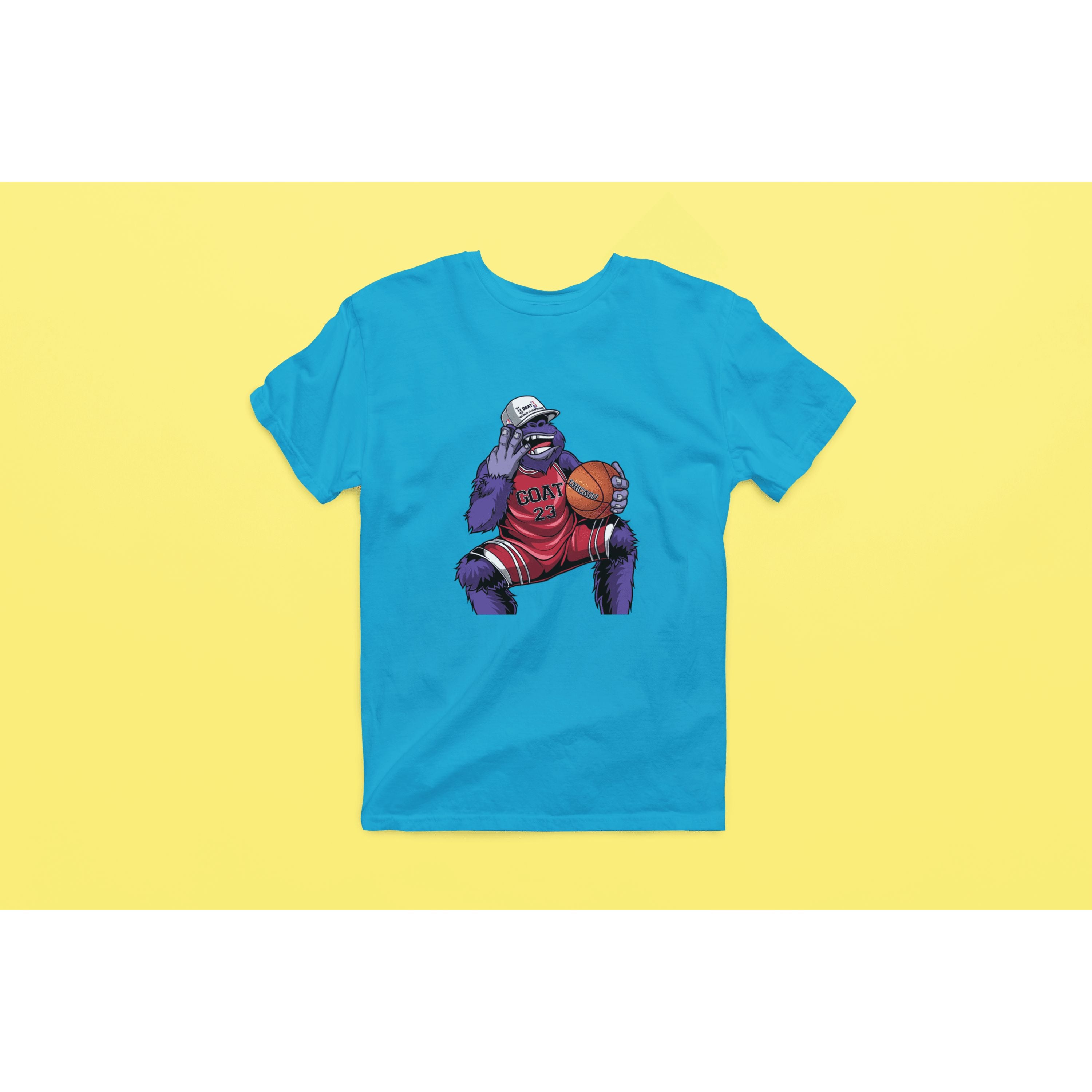 "Rainbow Gorilla 'The GOAT' Heren T-shirt - Rainbow Gorilla Store"