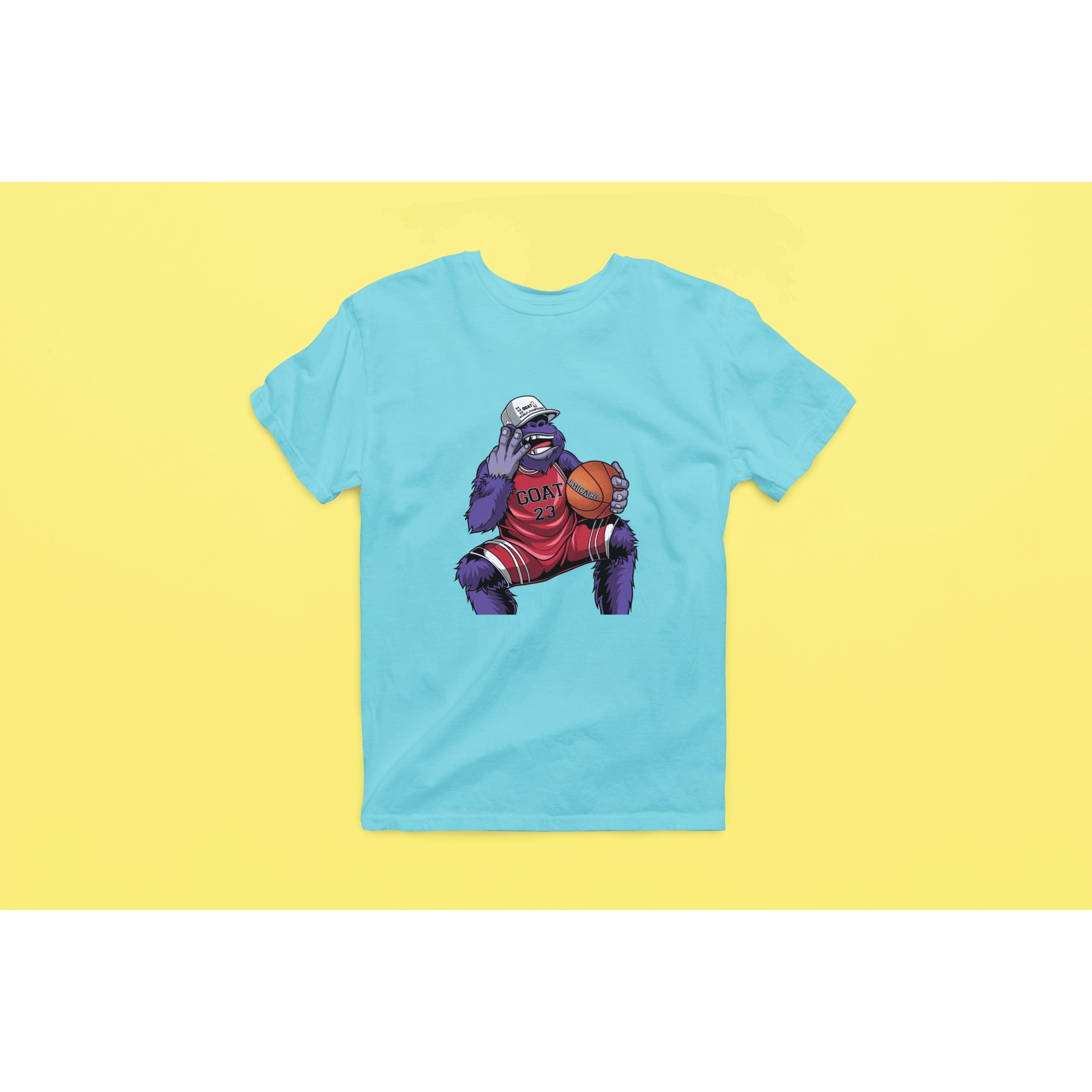 "Rainbow Gorilla 'The GOAT' Heren T-shirt - Rainbow Gorilla Store"