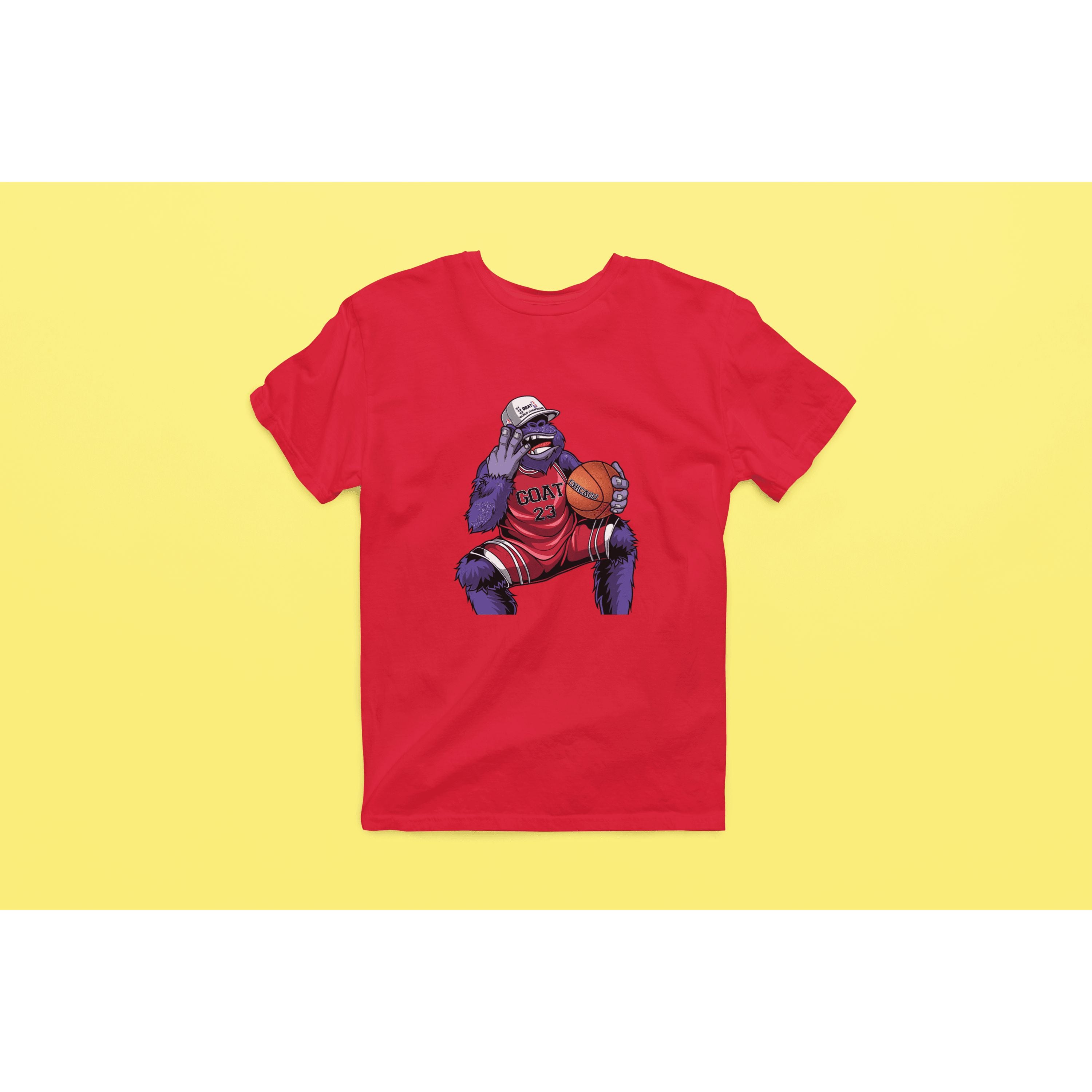"Rainbow Gorilla 'The GOAT' Heren T-shirt - Rainbow Gorilla Store"