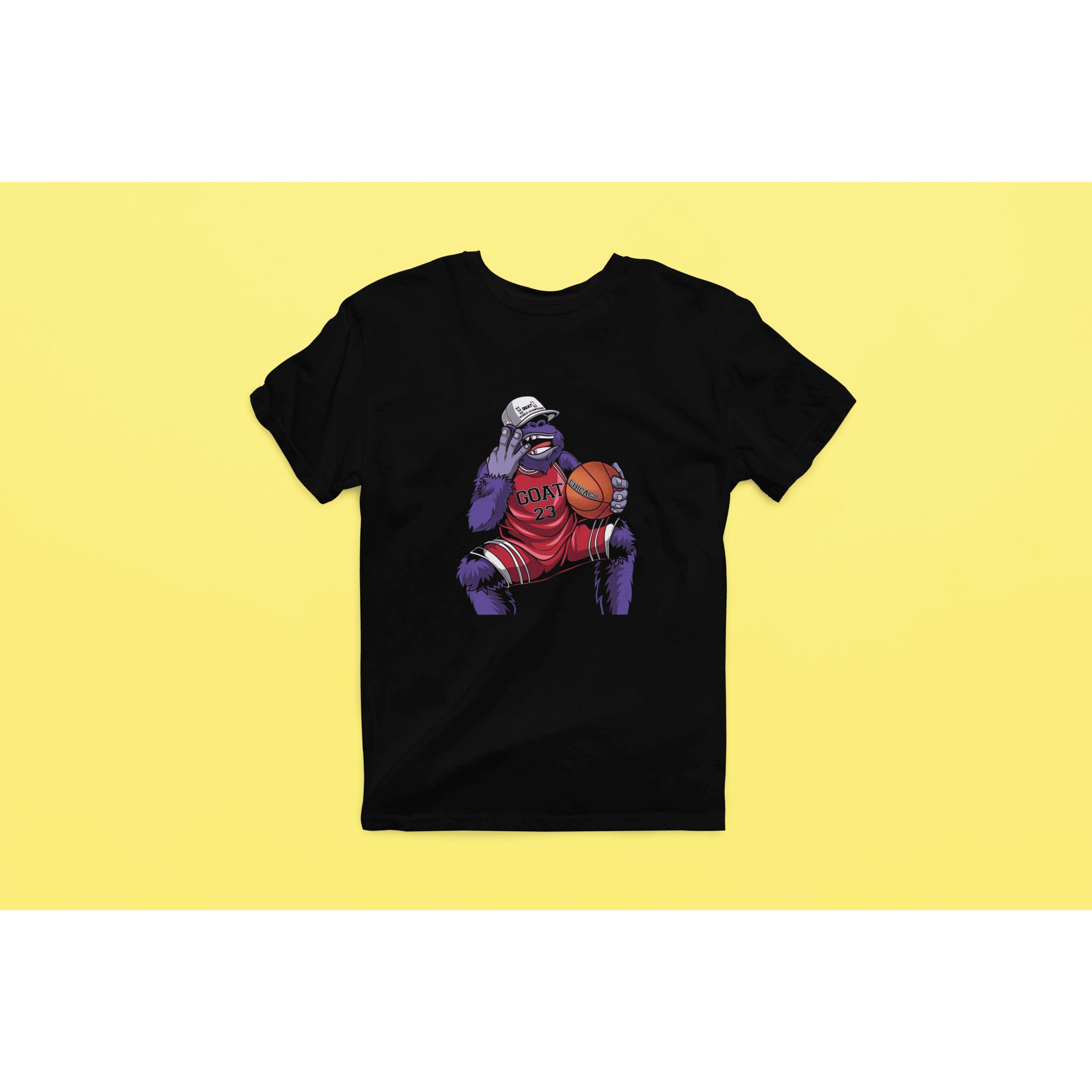 "Rainbow Gorilla 'The GOAT' Heren T-shirt - Rainbow Gorilla Store"