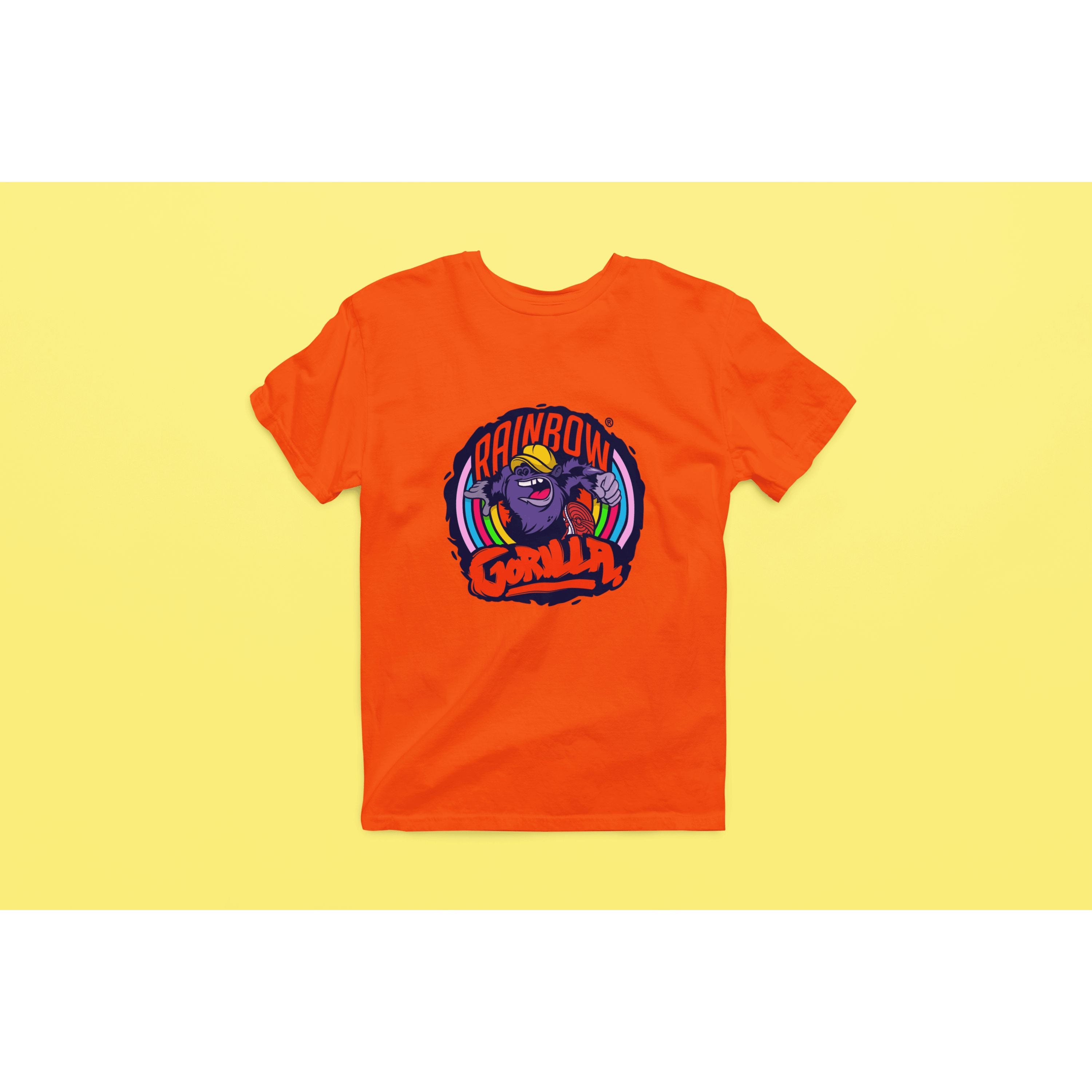 "Rainbow Gorilla ´Orgineel Logo´ Heren T-shirt - Rainbow Gorilla Store"