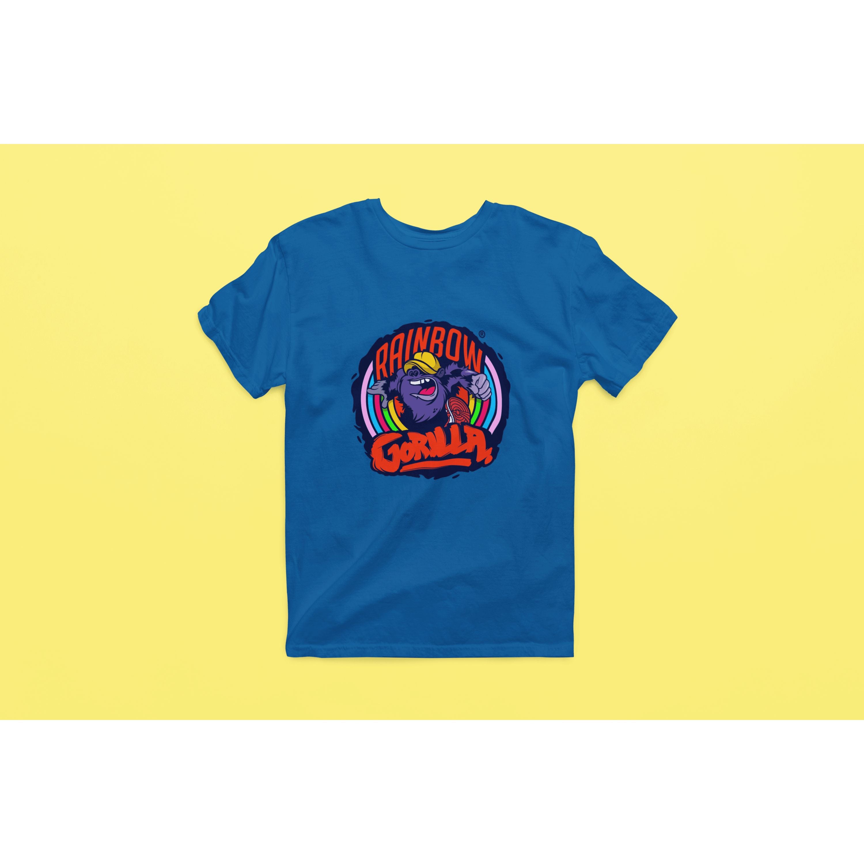 "Rainbow Gorilla ´Orgineel Logo´ Heren T-shirt - Rainbow Gorilla Store"