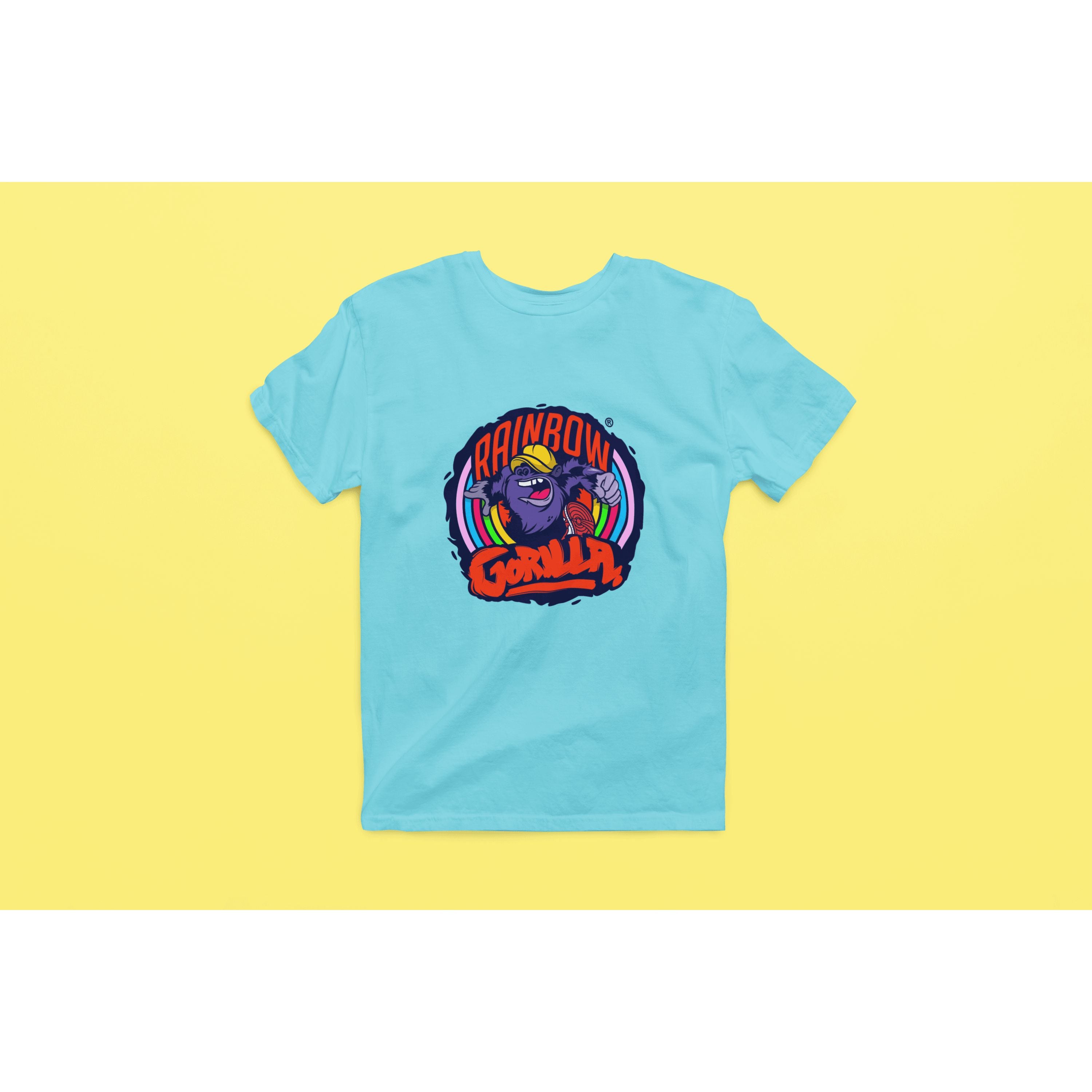 "Rainbow Gorilla ´Orgineel Logo´ Heren T-shirt - Rainbow Gorilla Store"