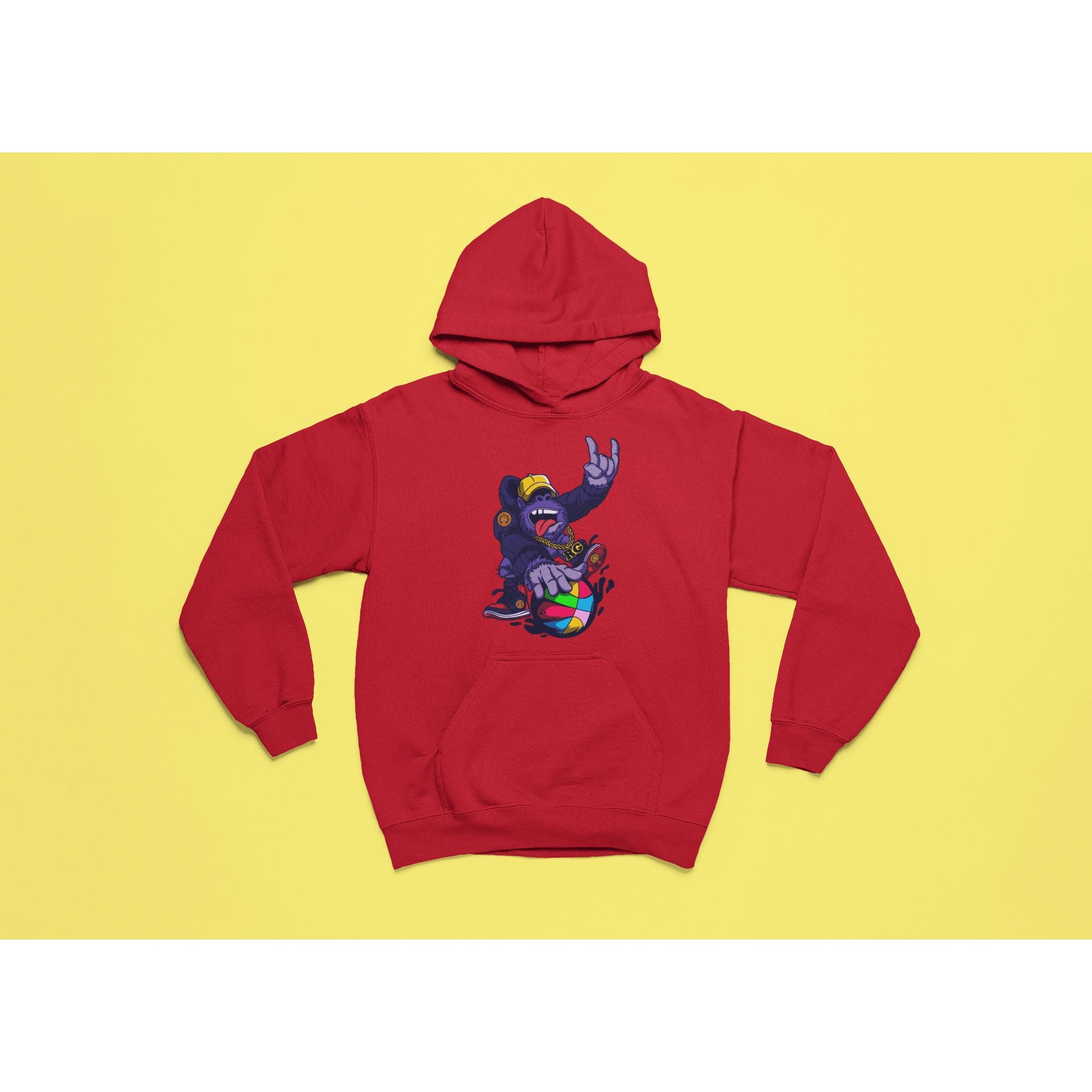 "Rainbow Gorilla ´Baller´ Hoody - Rainbow Gorilla Store"