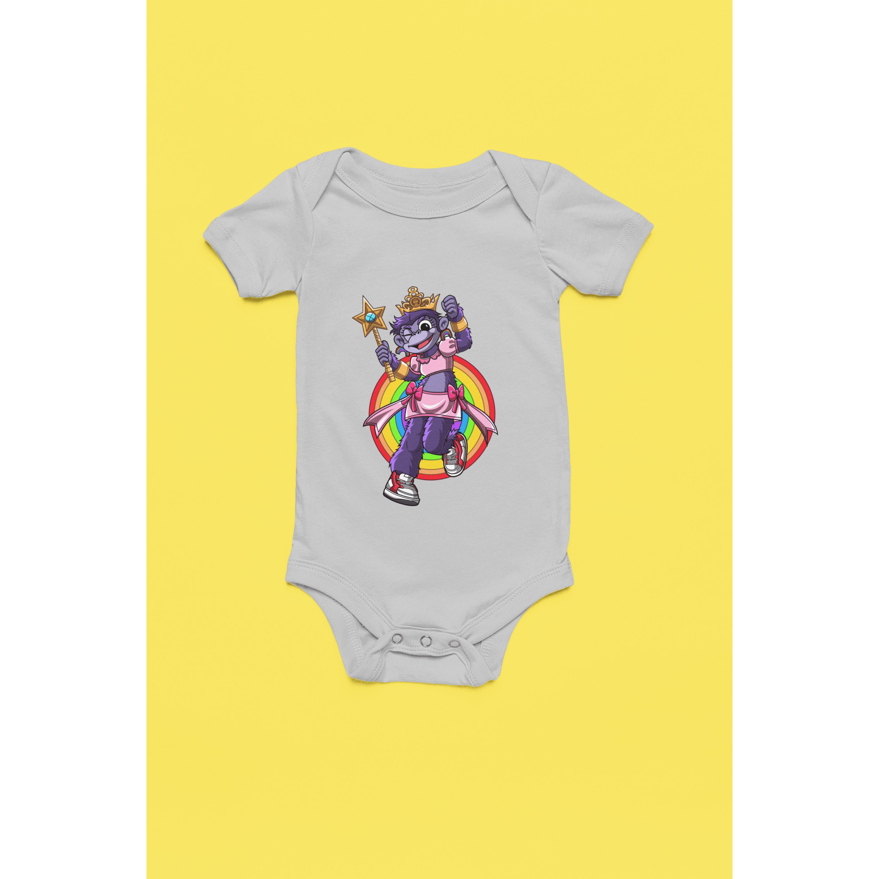 "Rainbow Gorilla ´Princess Hope´ Romper - Rainbow Gorilla Store"