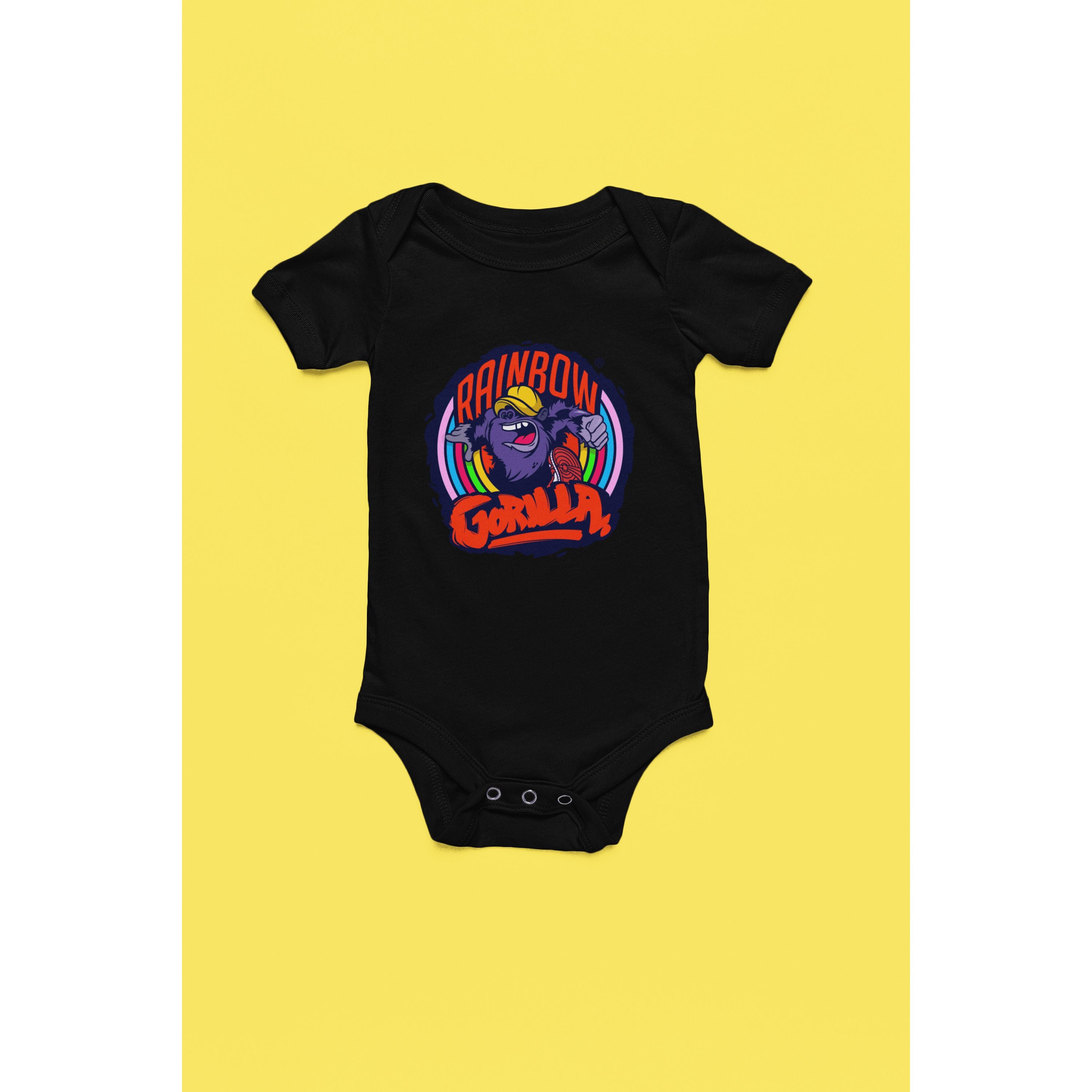 "Rainbow Gorilla ´Orgineel Logo´ Romper - Rainbow Gorilla Store"