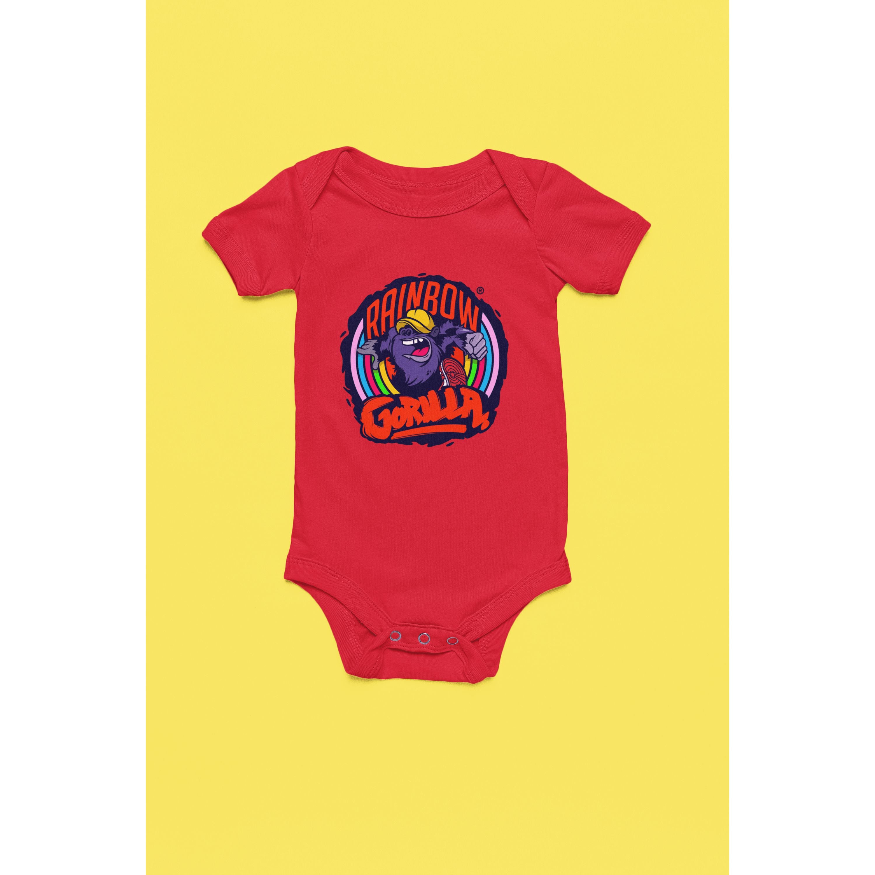"Rainbow Gorilla ´Orgineel Logo´ Romper - Rainbow Gorilla Store"