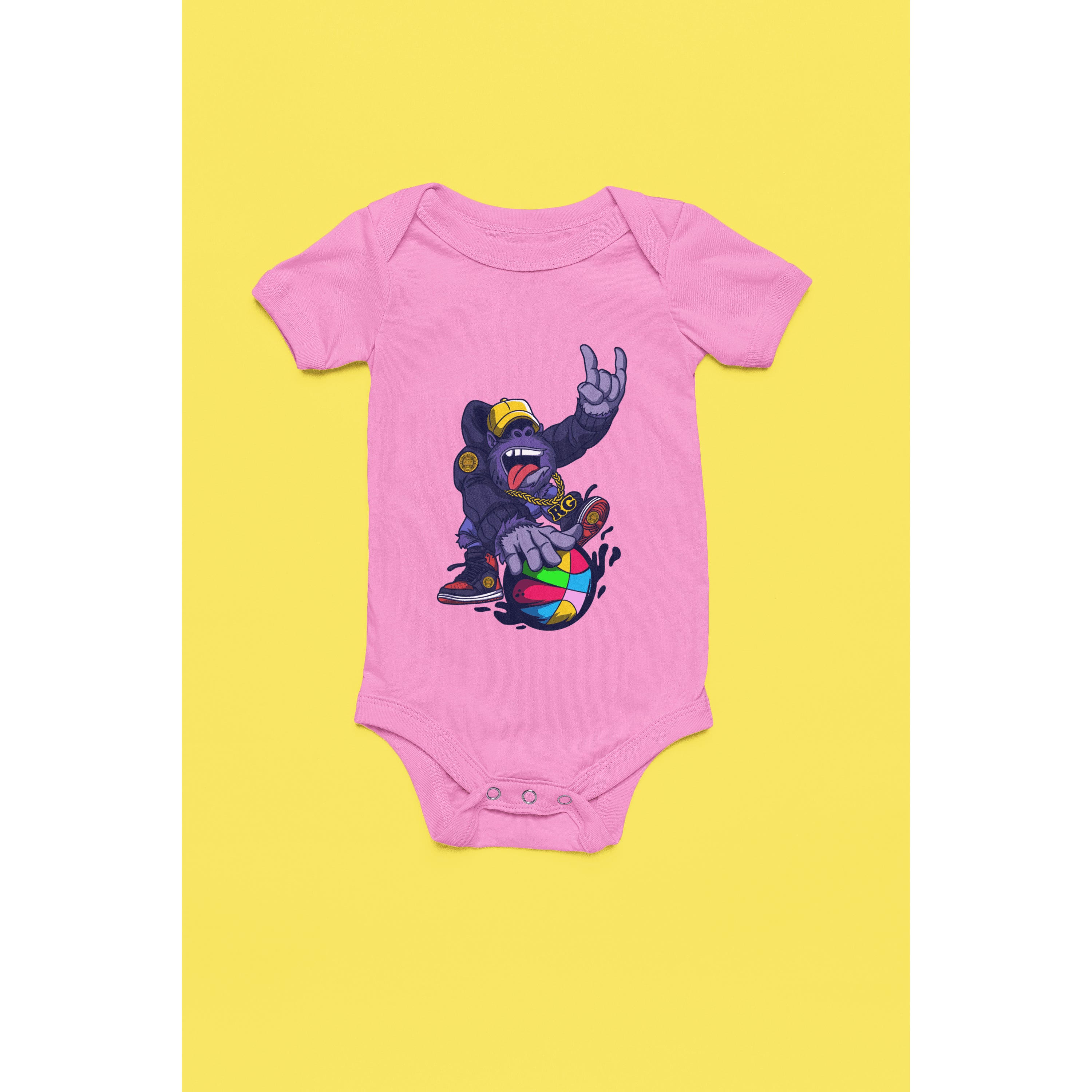 "Rainbow Gorilla ´Baller´ Romper - Rainbow Gorilla Store"