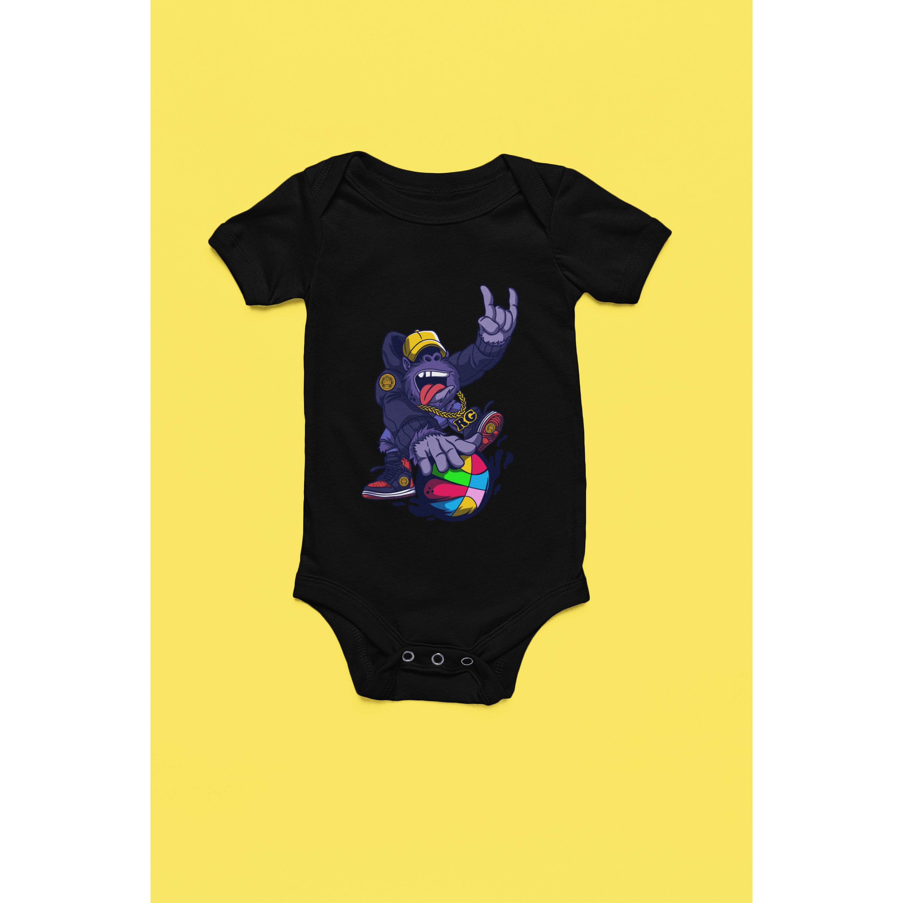 "Rainbow Gorilla ´Baller´ Romper - Rainbow Gorilla Store"