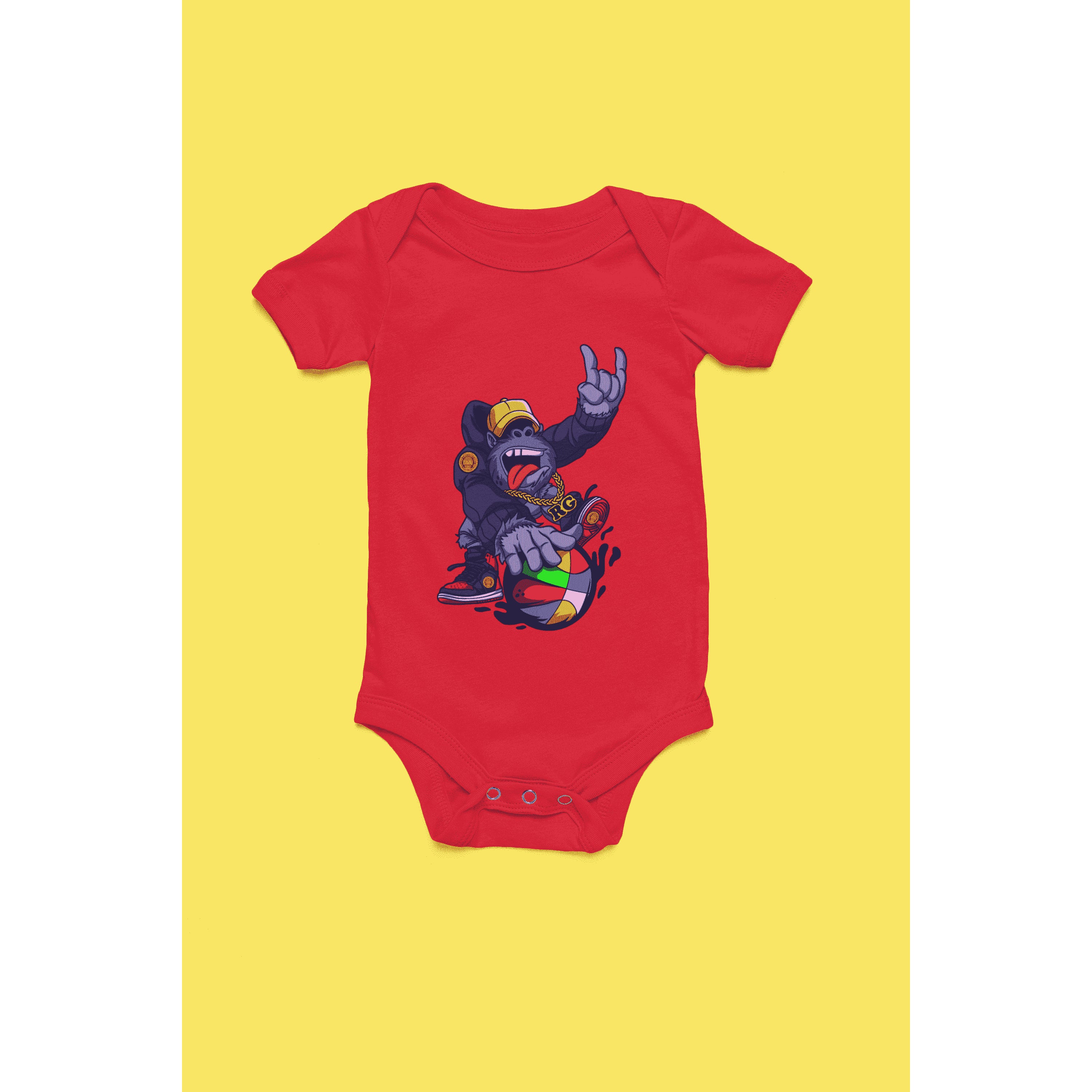 "Rainbow Gorilla ´Baller´ Romper - Rainbow Gorilla Store"