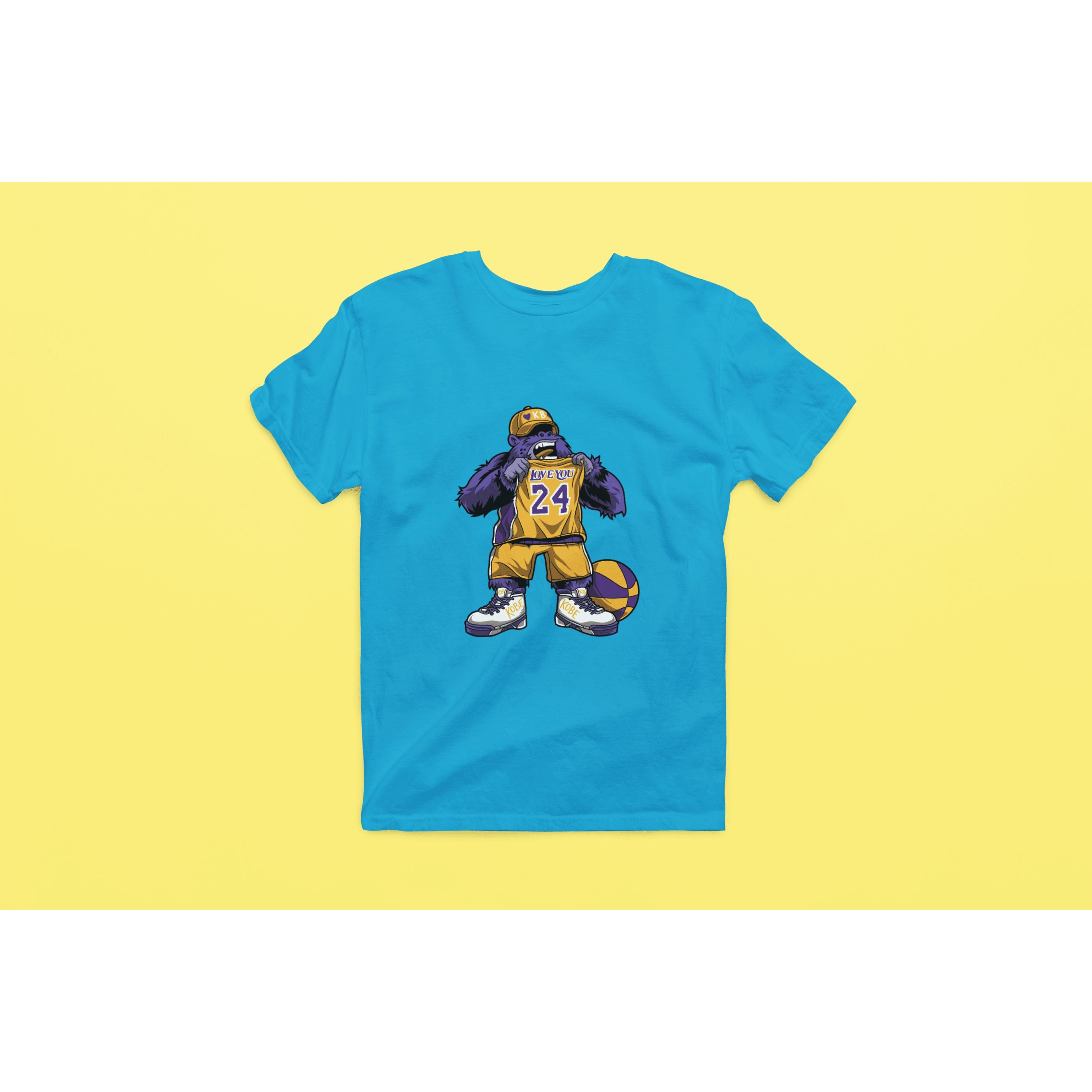 "Rainbow Gorilla 'Love you 24' Heren T-shirt - Rainbow Gorilla Store"