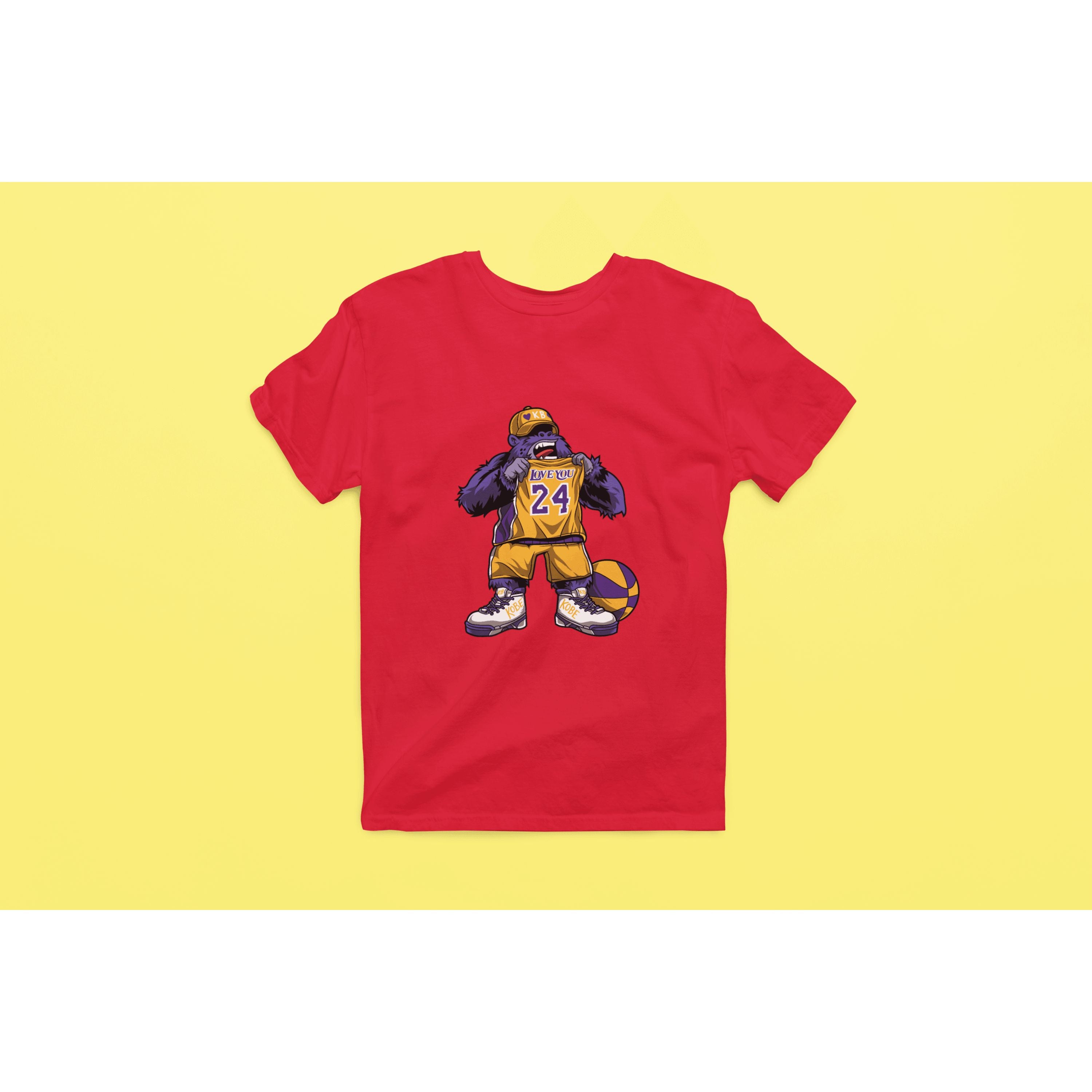 "Rainbow Gorilla 'Love you 24' Heren T-shirt - Rainbow Gorilla Store"