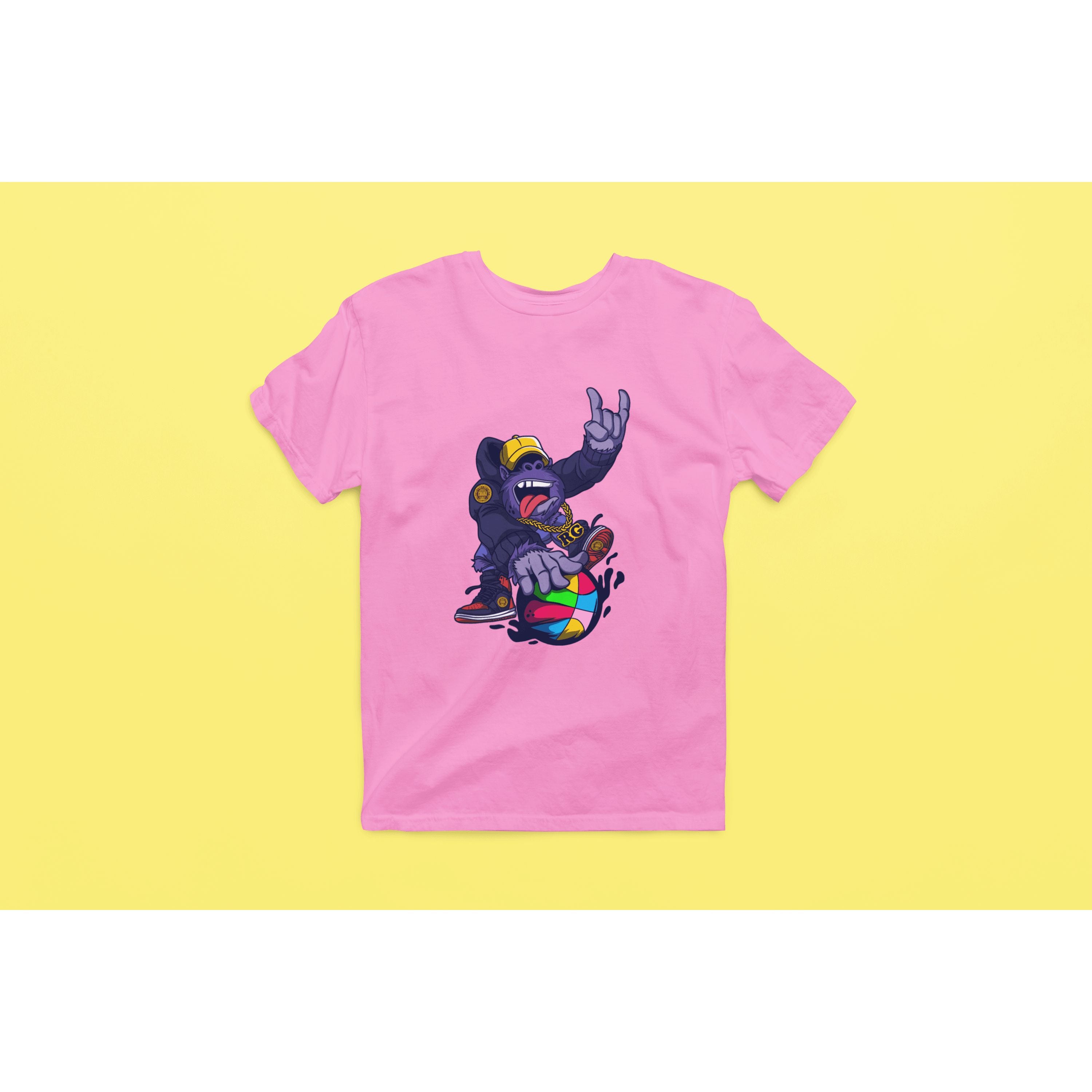"Rainbow Gorilla 'Baller' Heren T-shirt - Rainbow Gorilla Store"