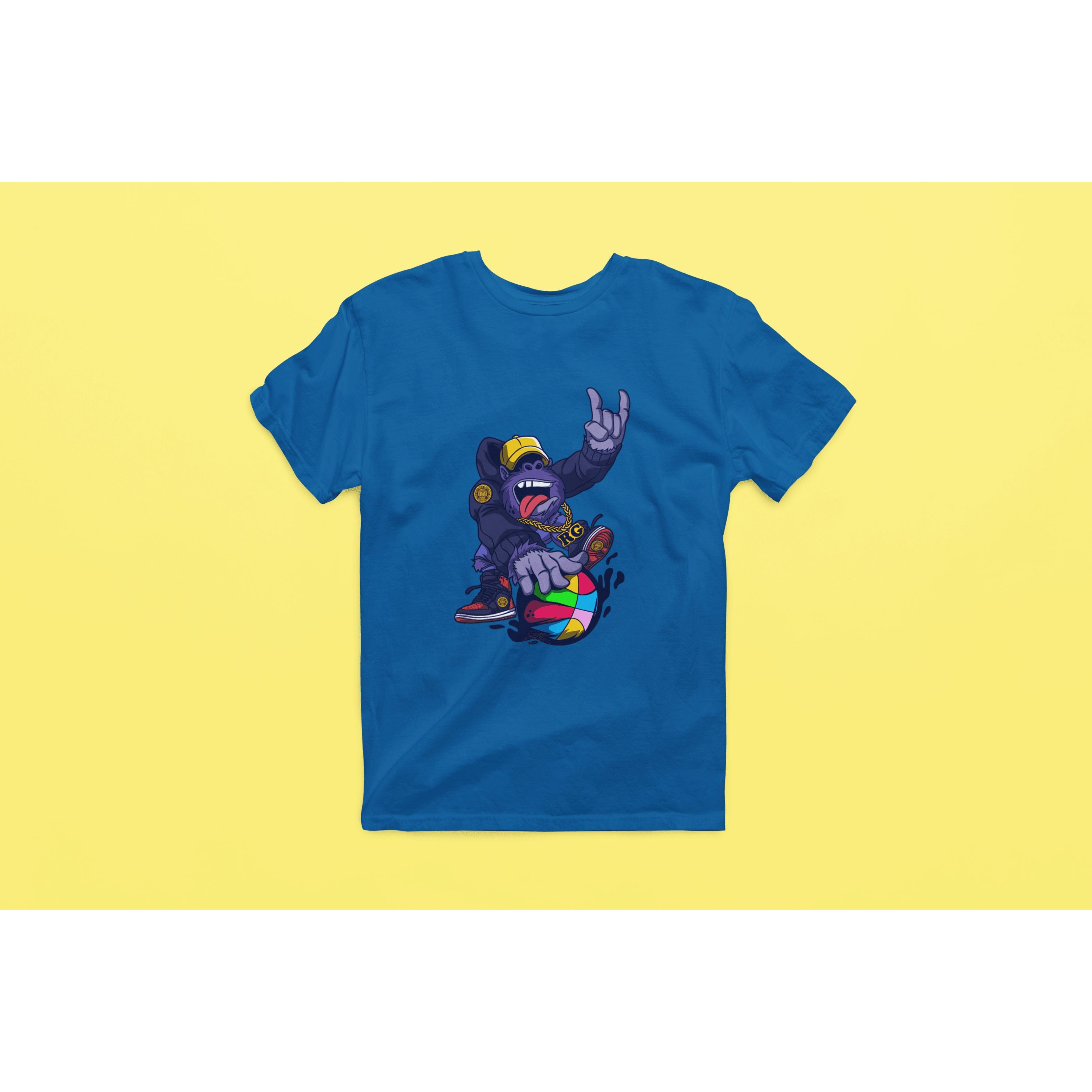 "Rainbow Gorilla 'Baller' Heren T-shirt - Rainbow Gorilla Store"