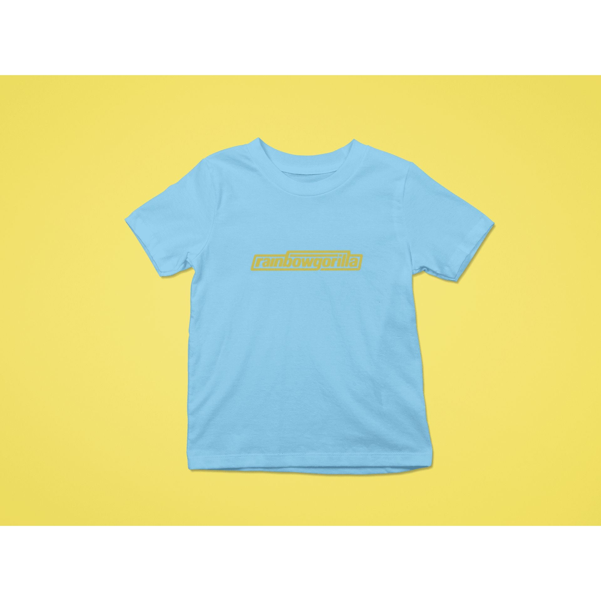 "Rainbow Gorilla ´RG Tekst Goud´ T-shirt Kids - Rainbow Gorilla Store"