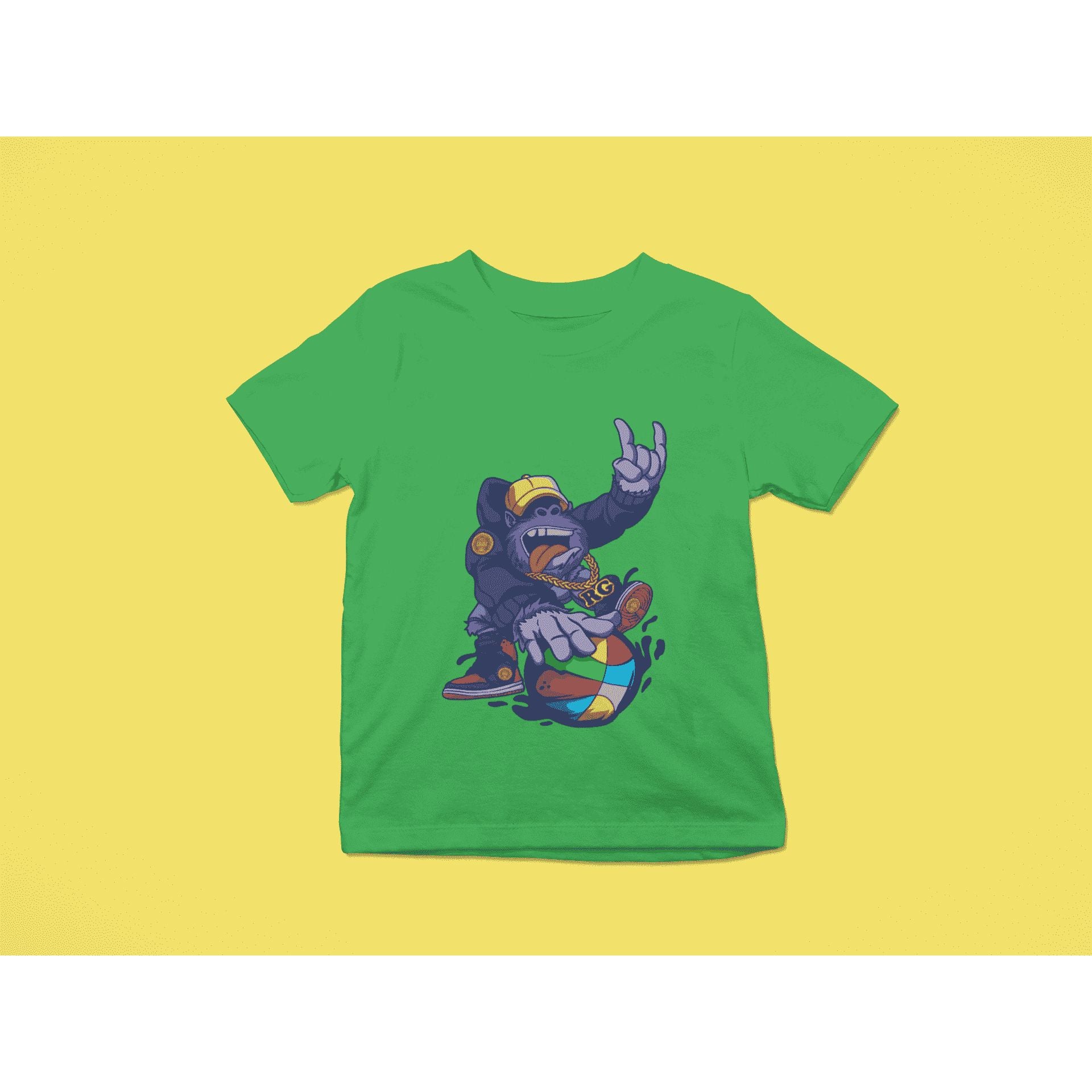 "Rainbow Gorilla ´Baller´ T-shirt Kids - Rainbow Gorilla Store"