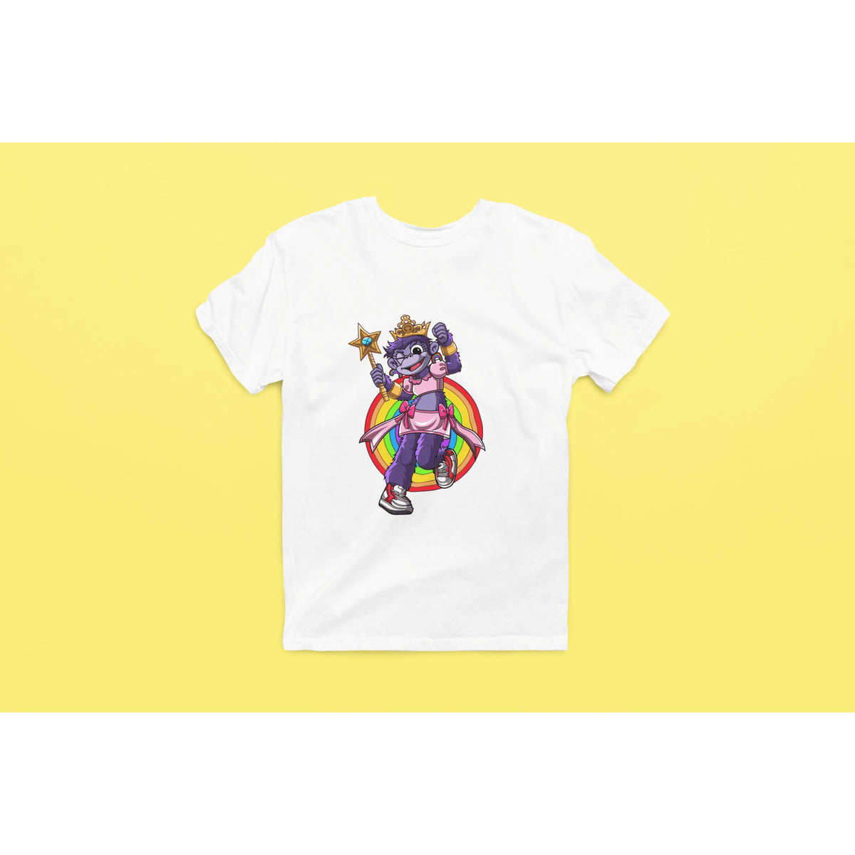 "Rainbow Gorilla 'Princess Hope' Heren T-shirt - Rainbow Gorilla Store"