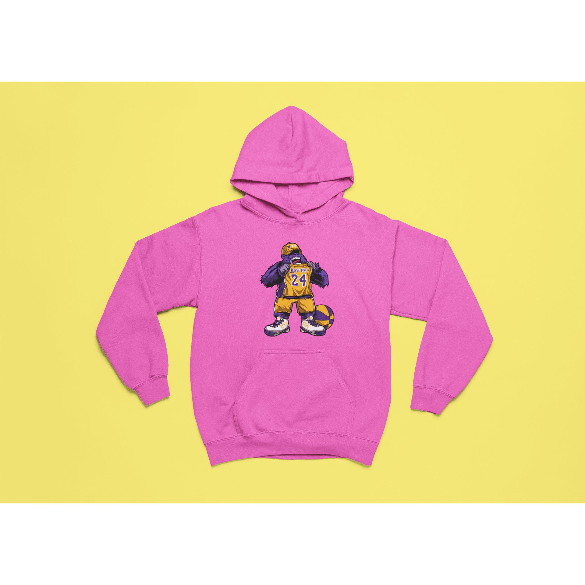 "Rainbow Gorilla 'Love You 24' Hoody Kids - Rainbow Gorilla Store"