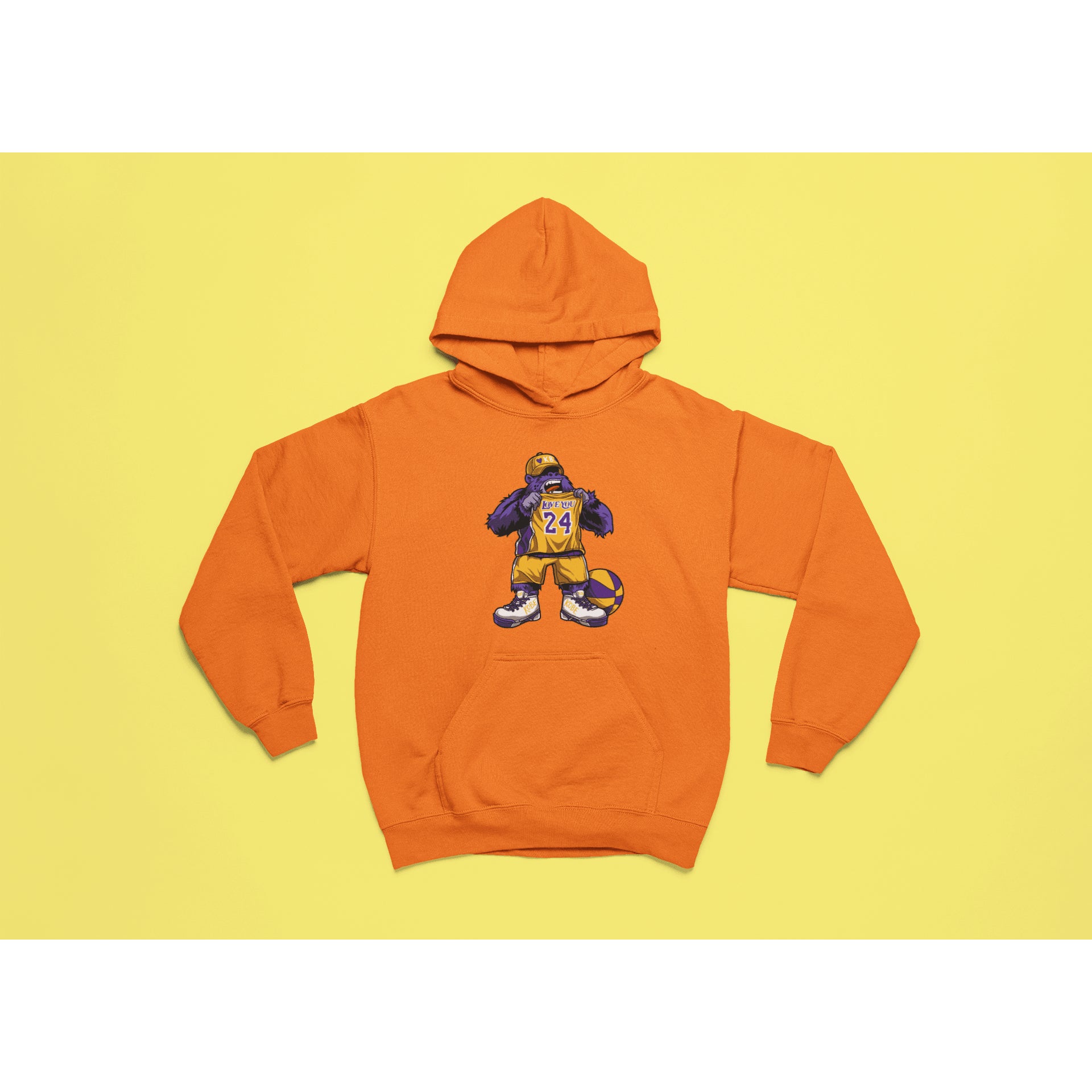 "Rainbow Gorilla 'Love You 24' Hoody Kids - Rainbow Gorilla Store"