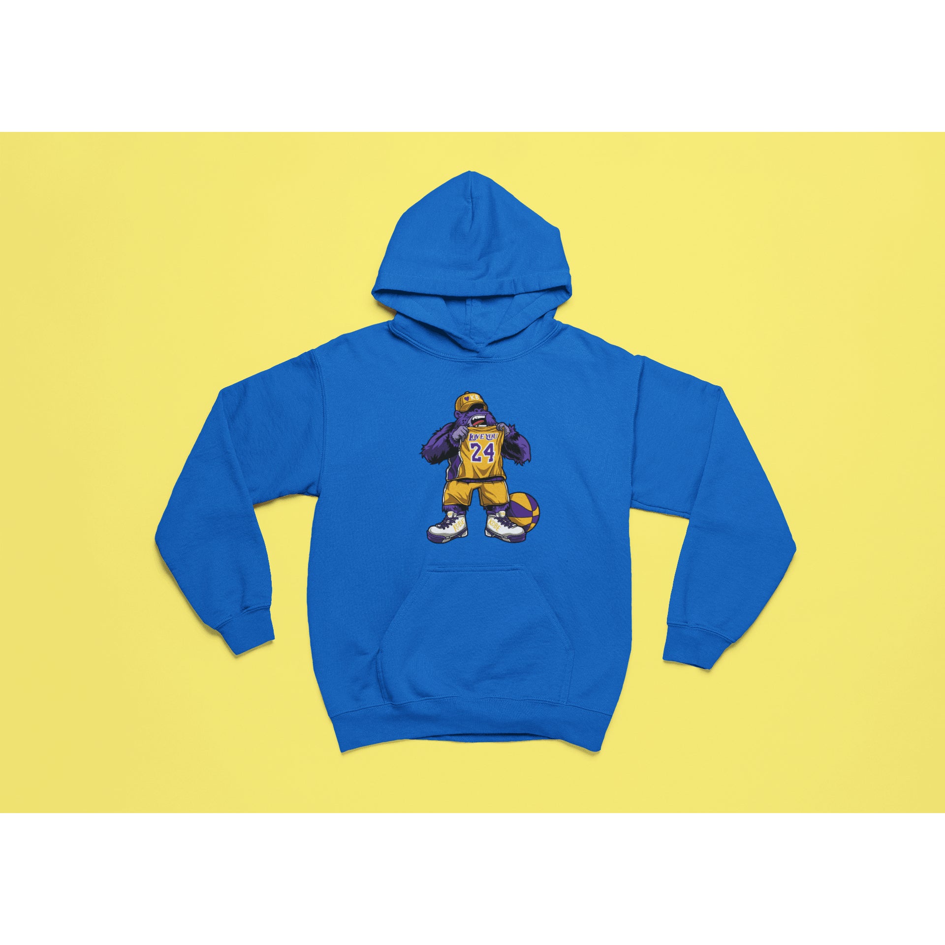 "Rainbow Gorilla 'Love You 24' Hoody Kids - Rainbow Gorilla Store"