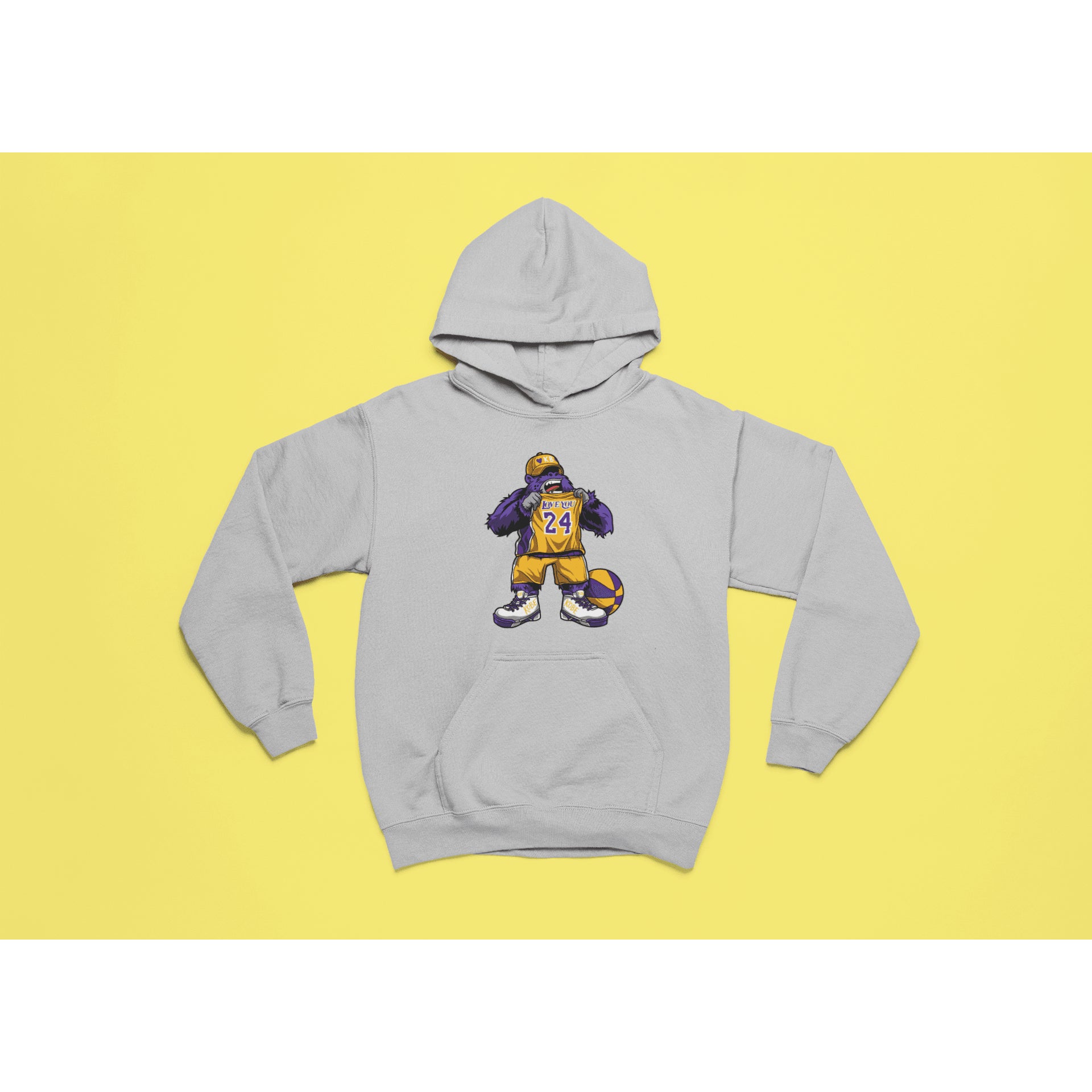"Rainbow Gorilla 'Love You 24' Hoody Kids - Rainbow Gorilla Store"