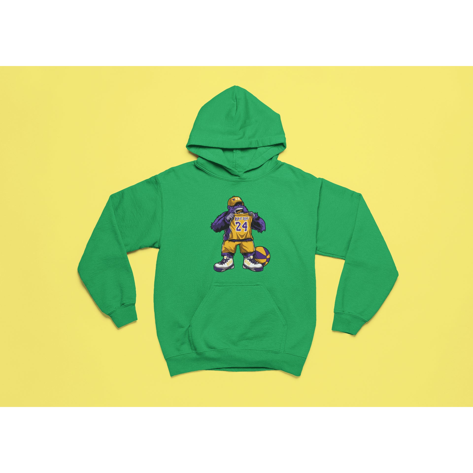 "Rainbow Gorilla 'Love You 24' Hoody Kids - Rainbow Gorilla Store"
